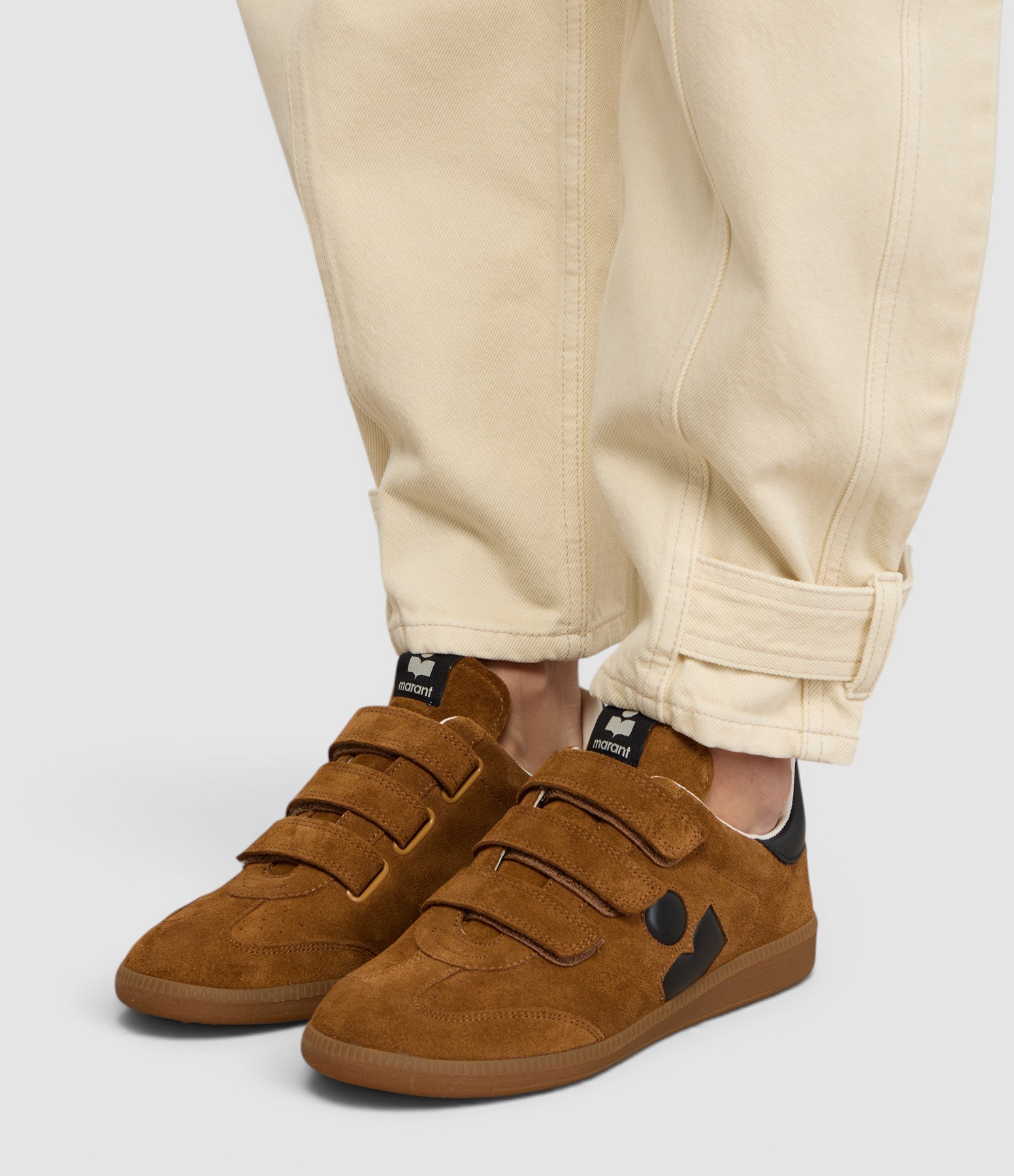 Beth Cognac Trainers   Black