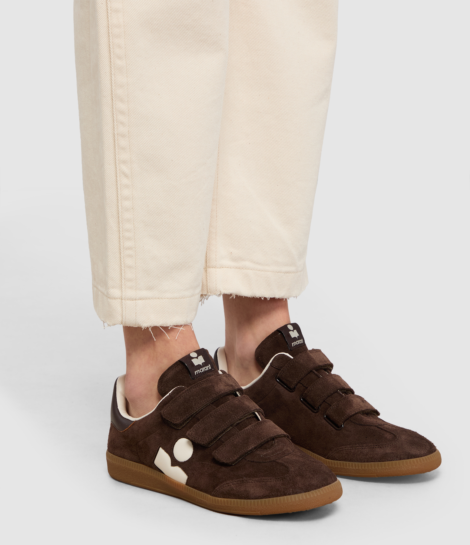 Beth Chocolate Milky White trainers