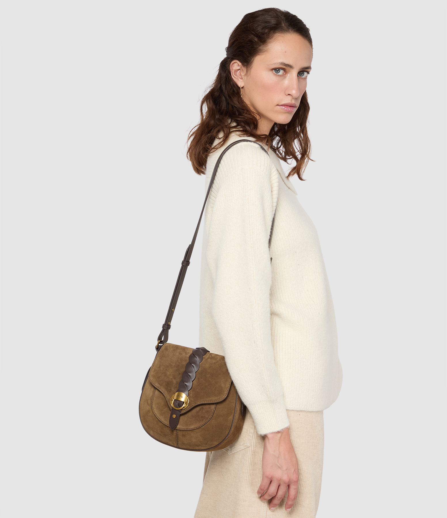 Altay Small Bronze Shoulder Bag