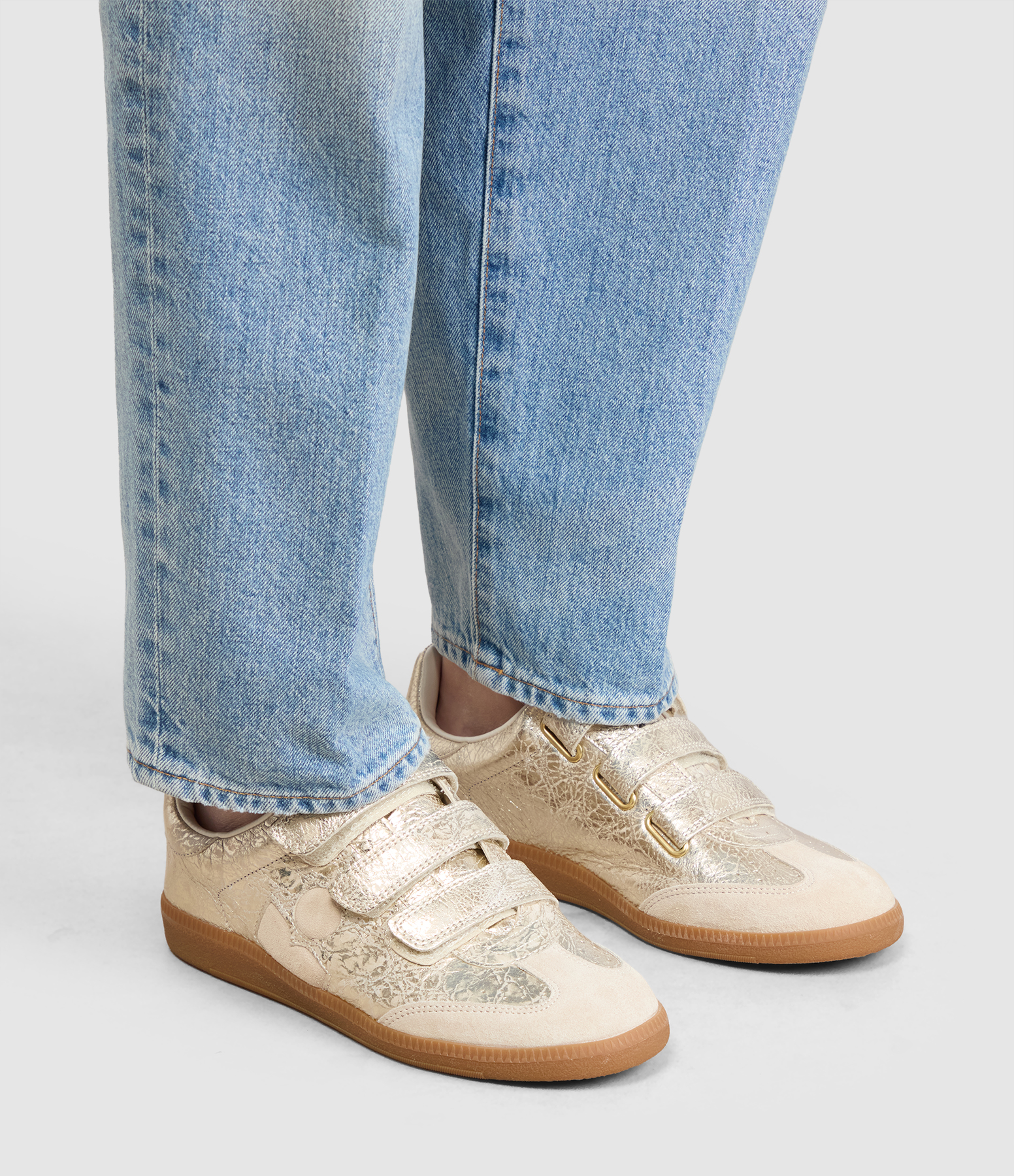 Beth Light Gold Light Beige trainers, Festive Collection