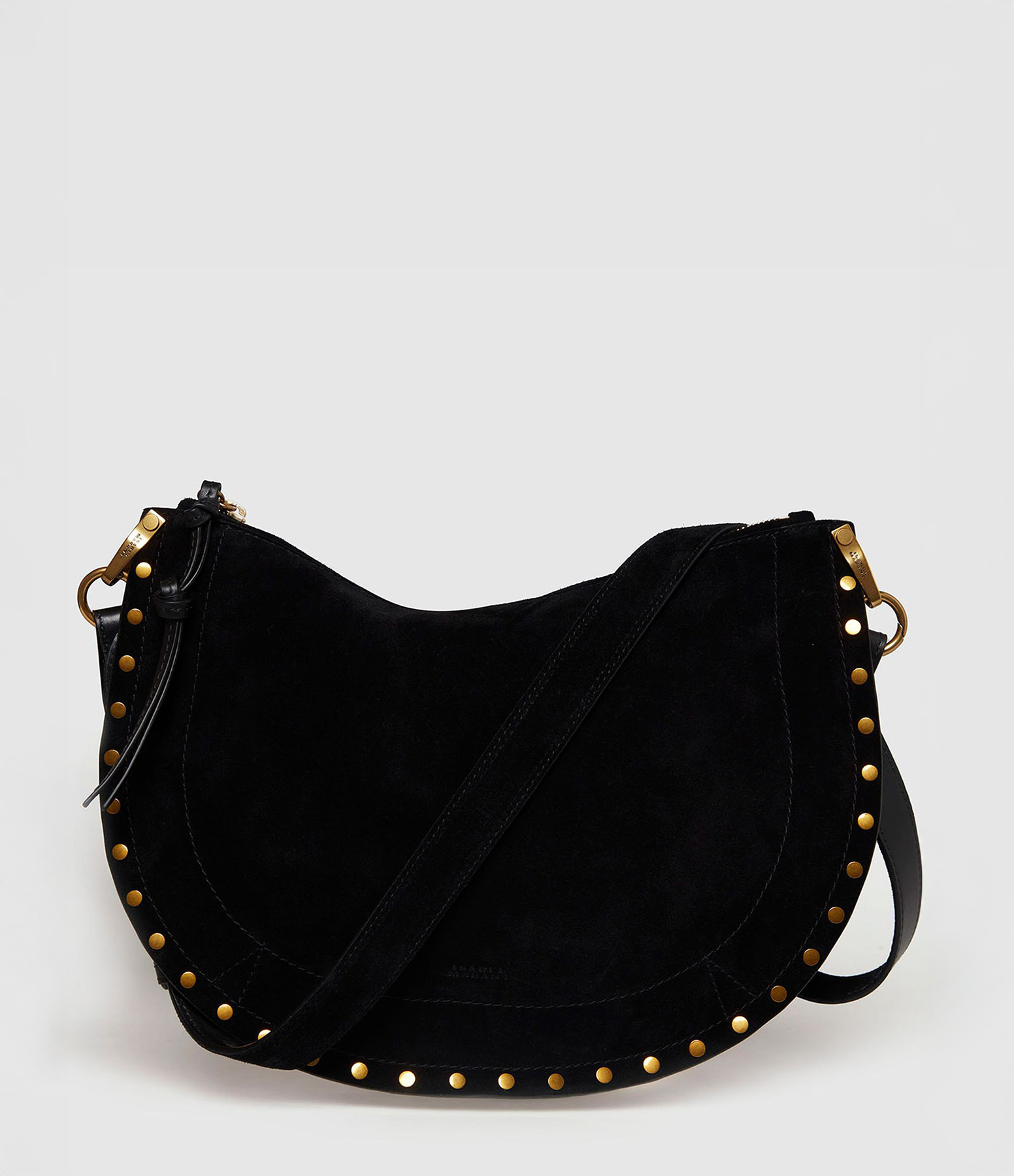 Black Suede Kanao Bag