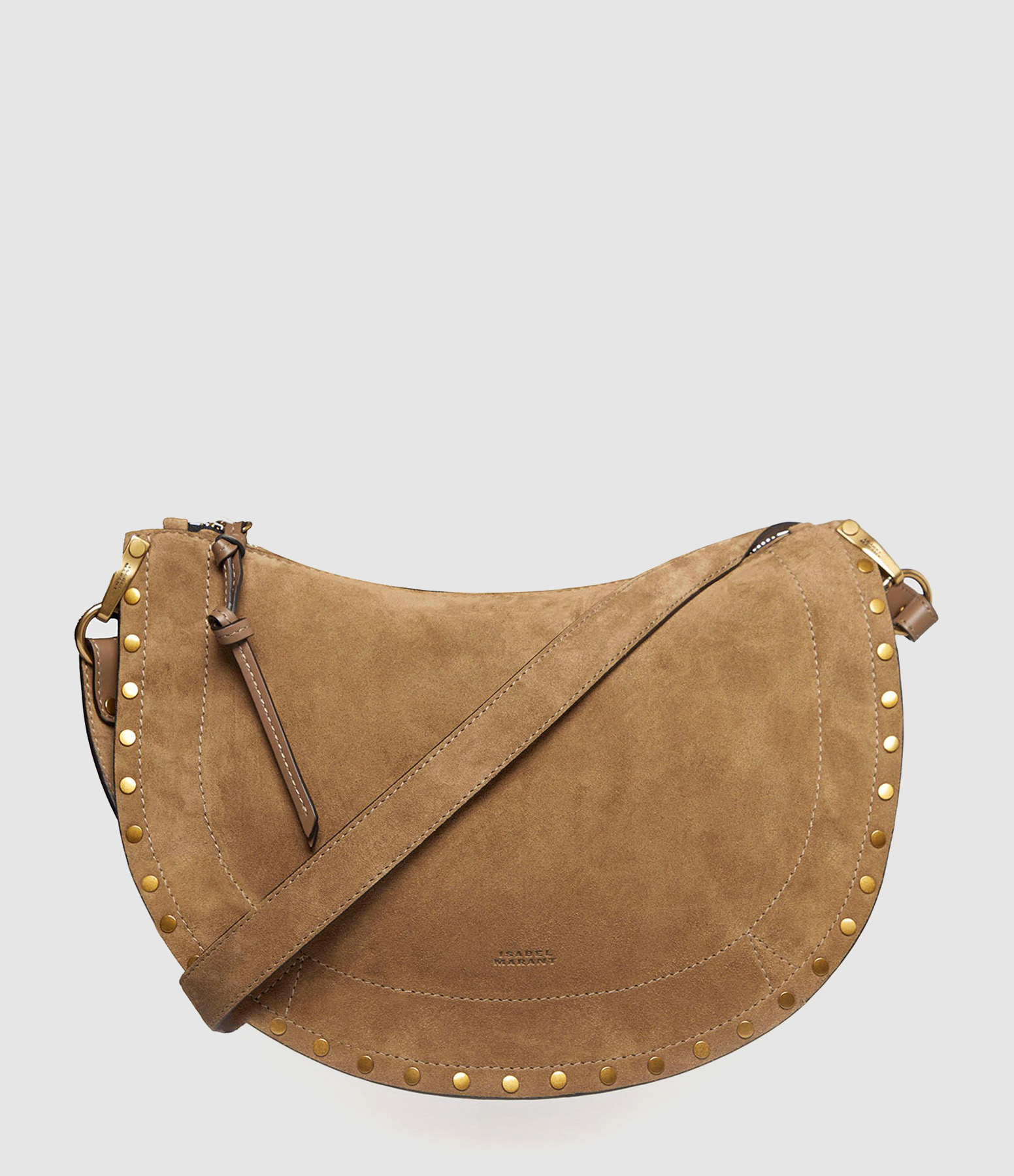 Kanao Bag in Taupe Suede Leather