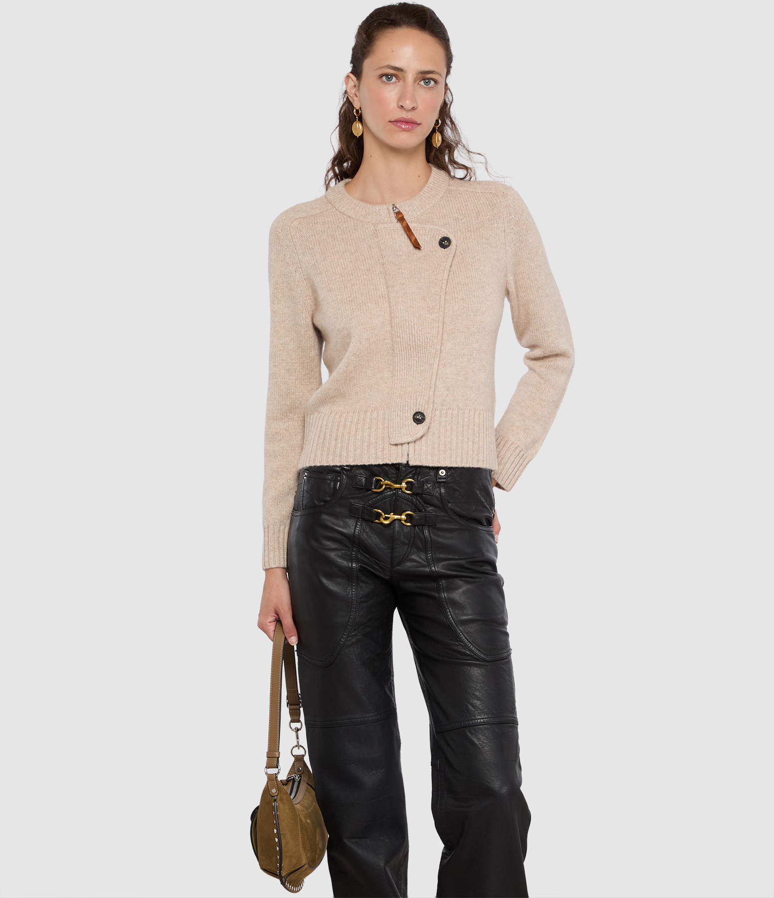 Murielle Beige Cardigan