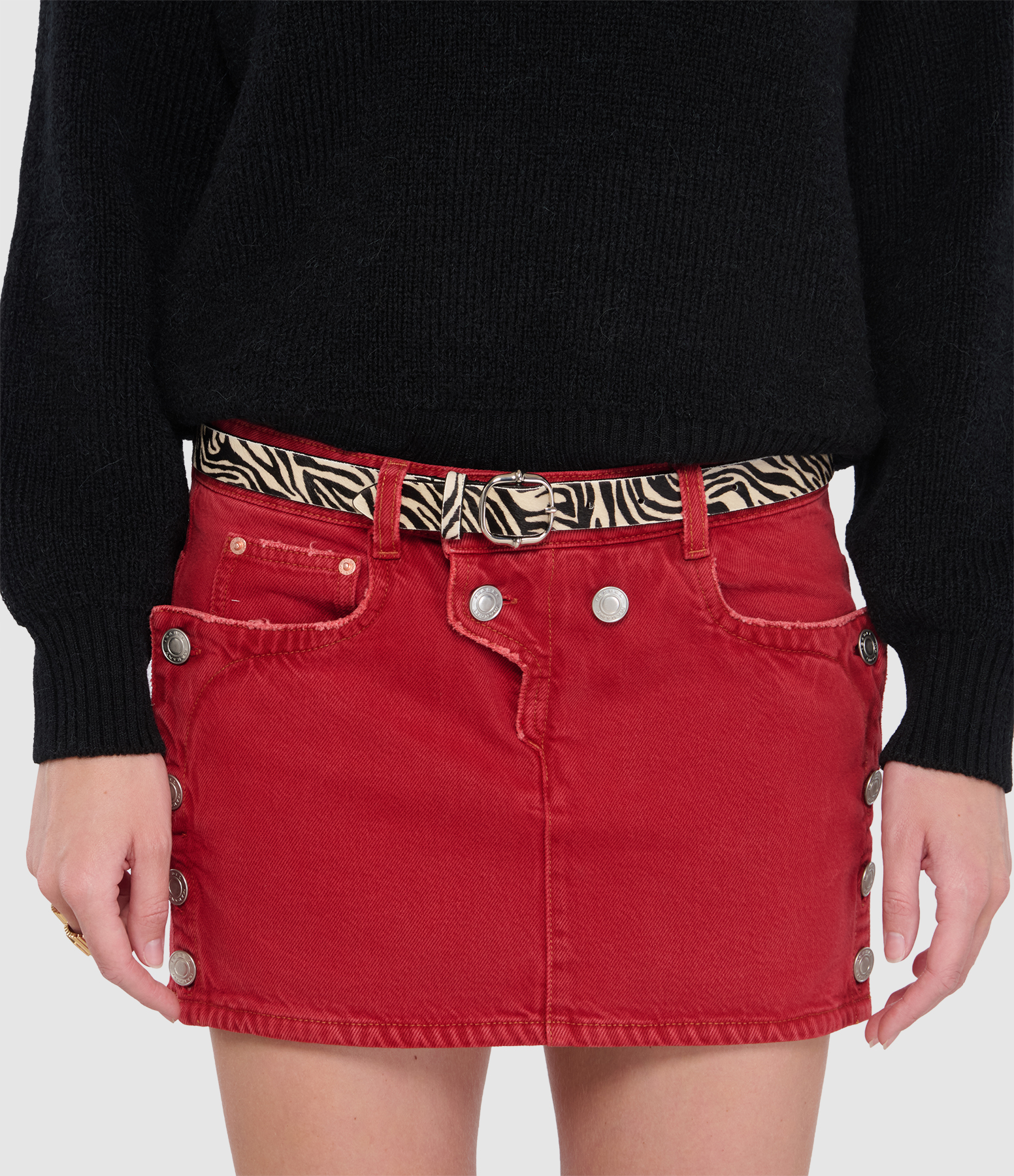 Depson Zebra Palladium Belt, Fashion Show