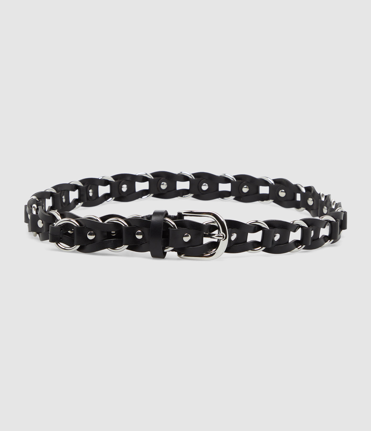 Bali Black Silver Belt