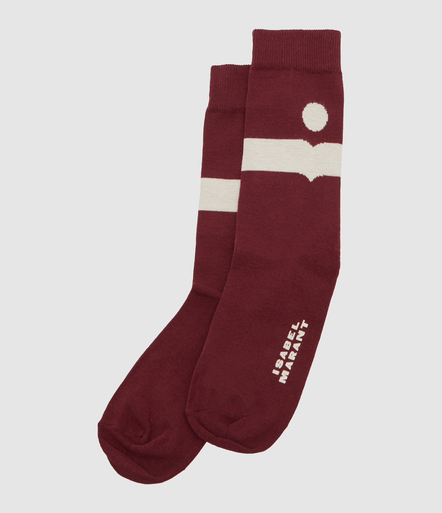 Nesson Burgundy Socks