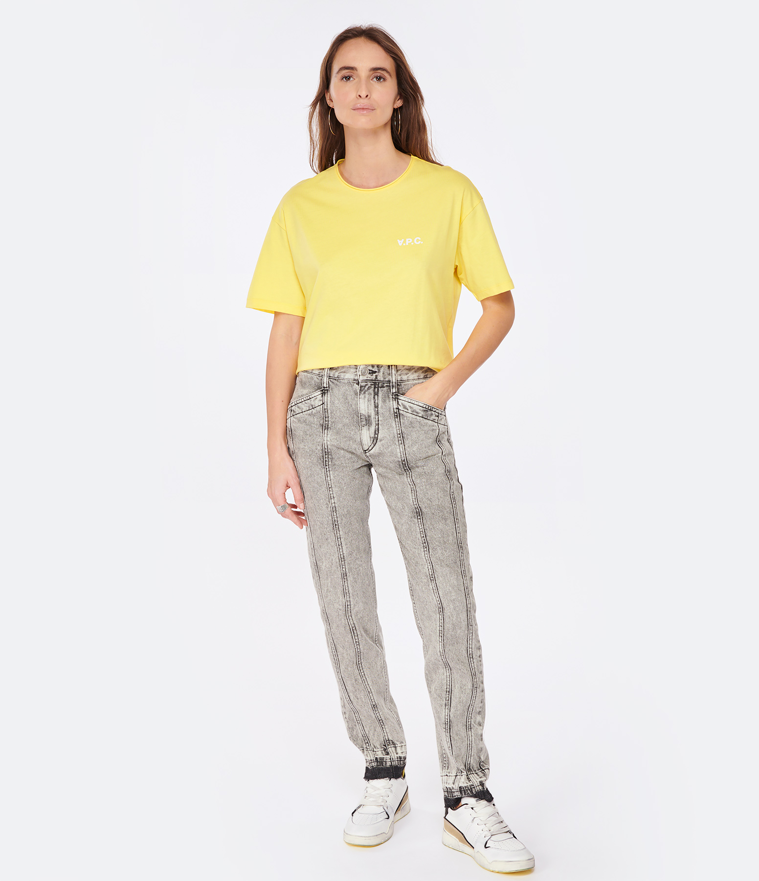 Light Grey Cotton Jeans