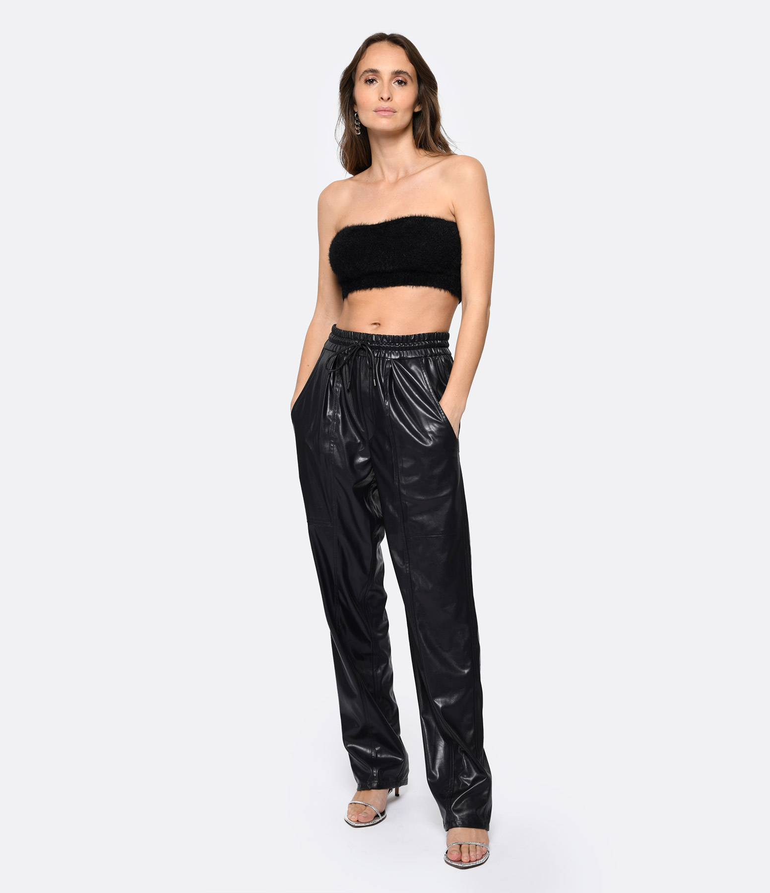 Brina Trousers in Midnight Black