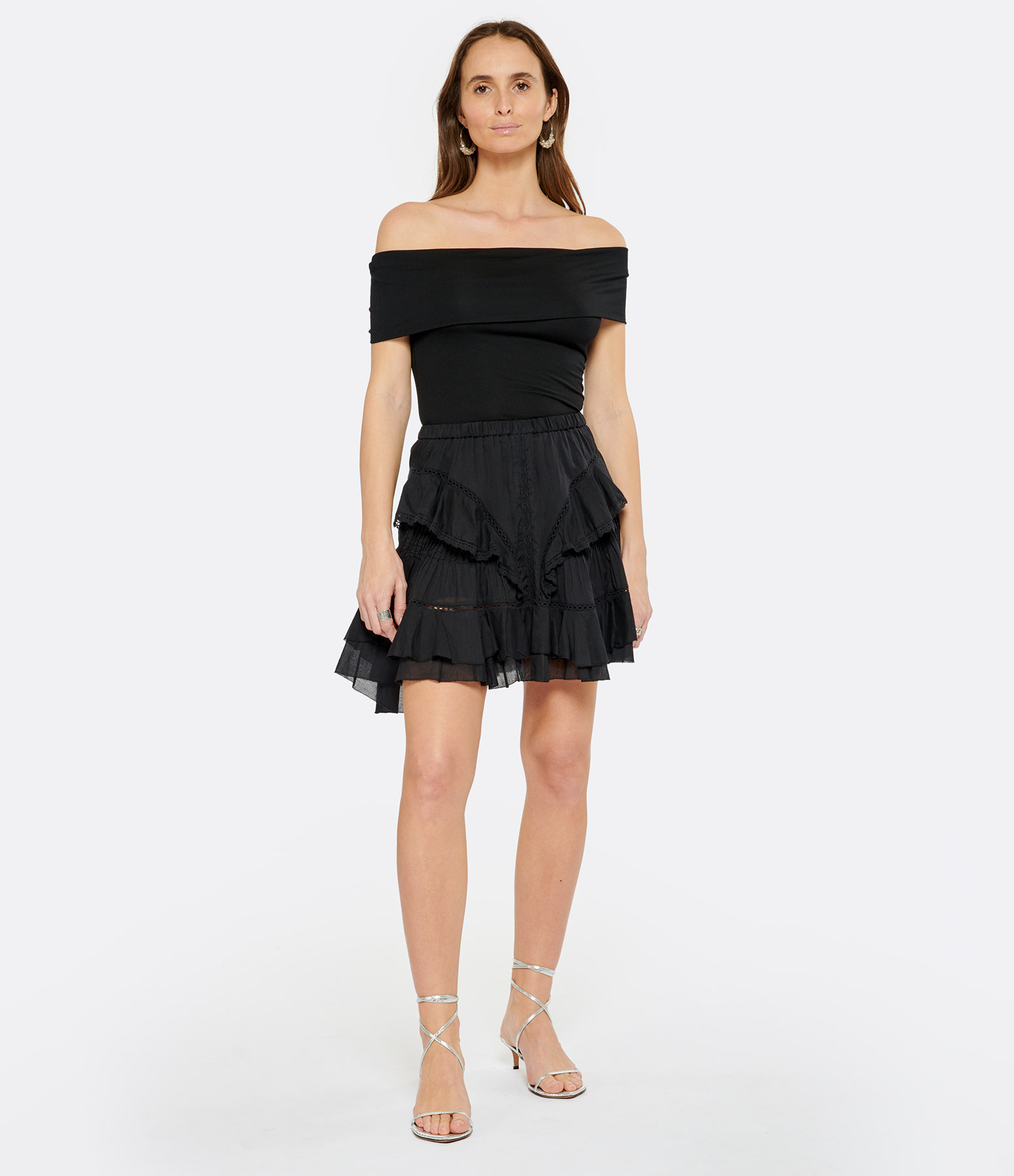 Moana Black Cotton Skirt