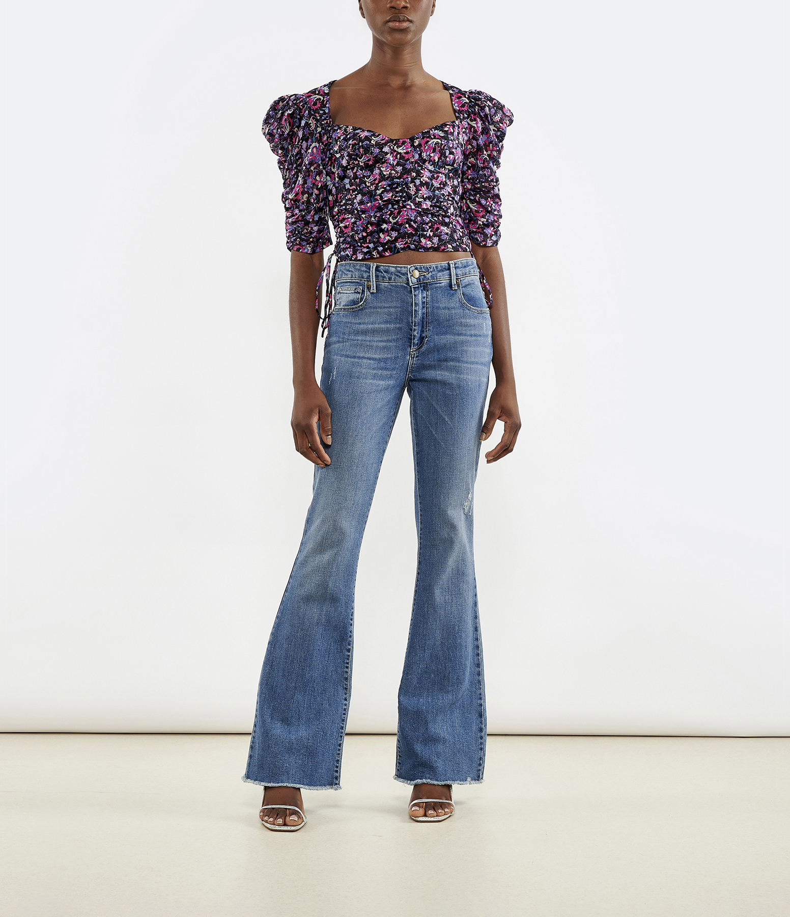 Galaor Midnight Pink Crop Top