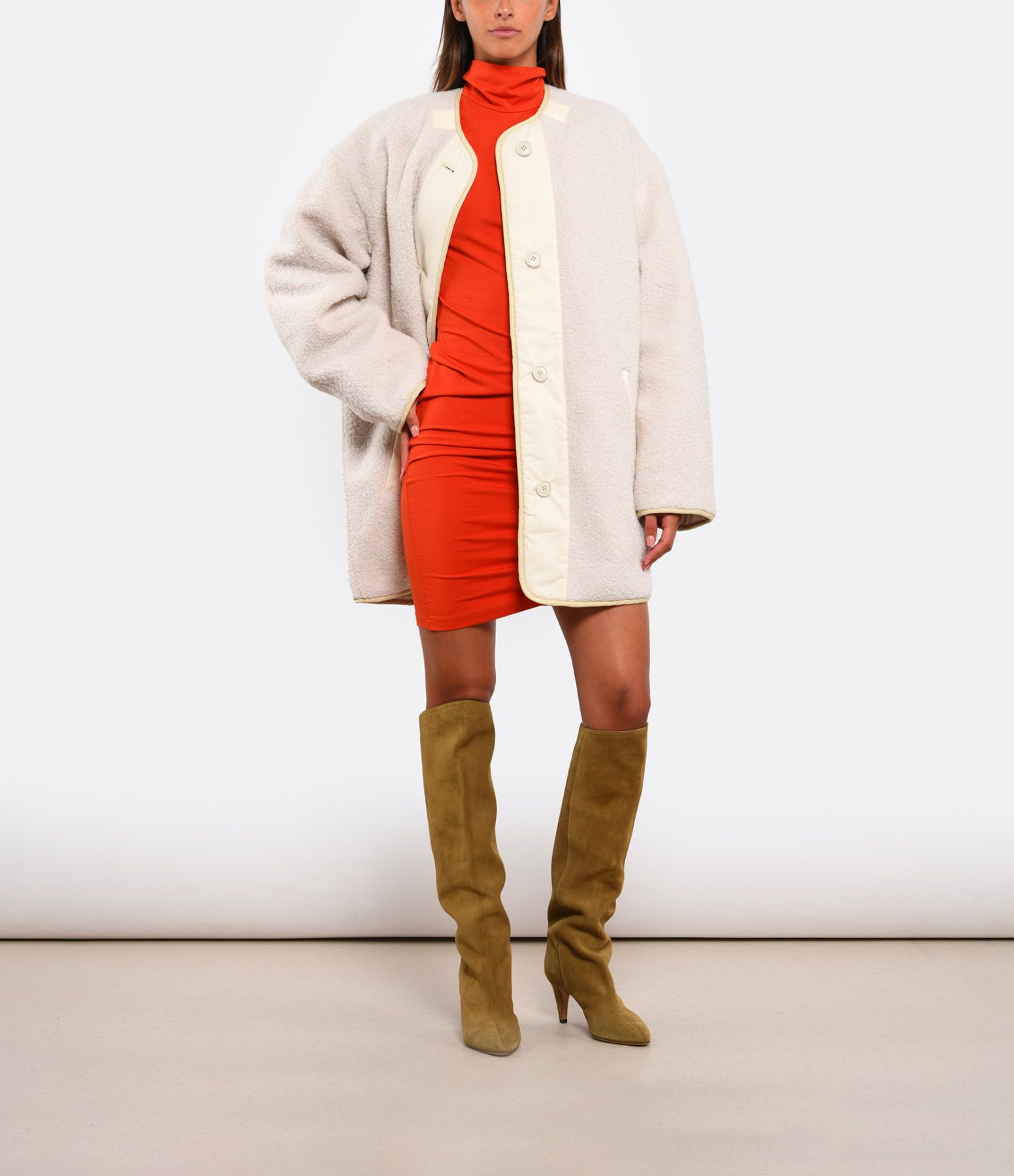 Himemma Reversible Coat – Ecru