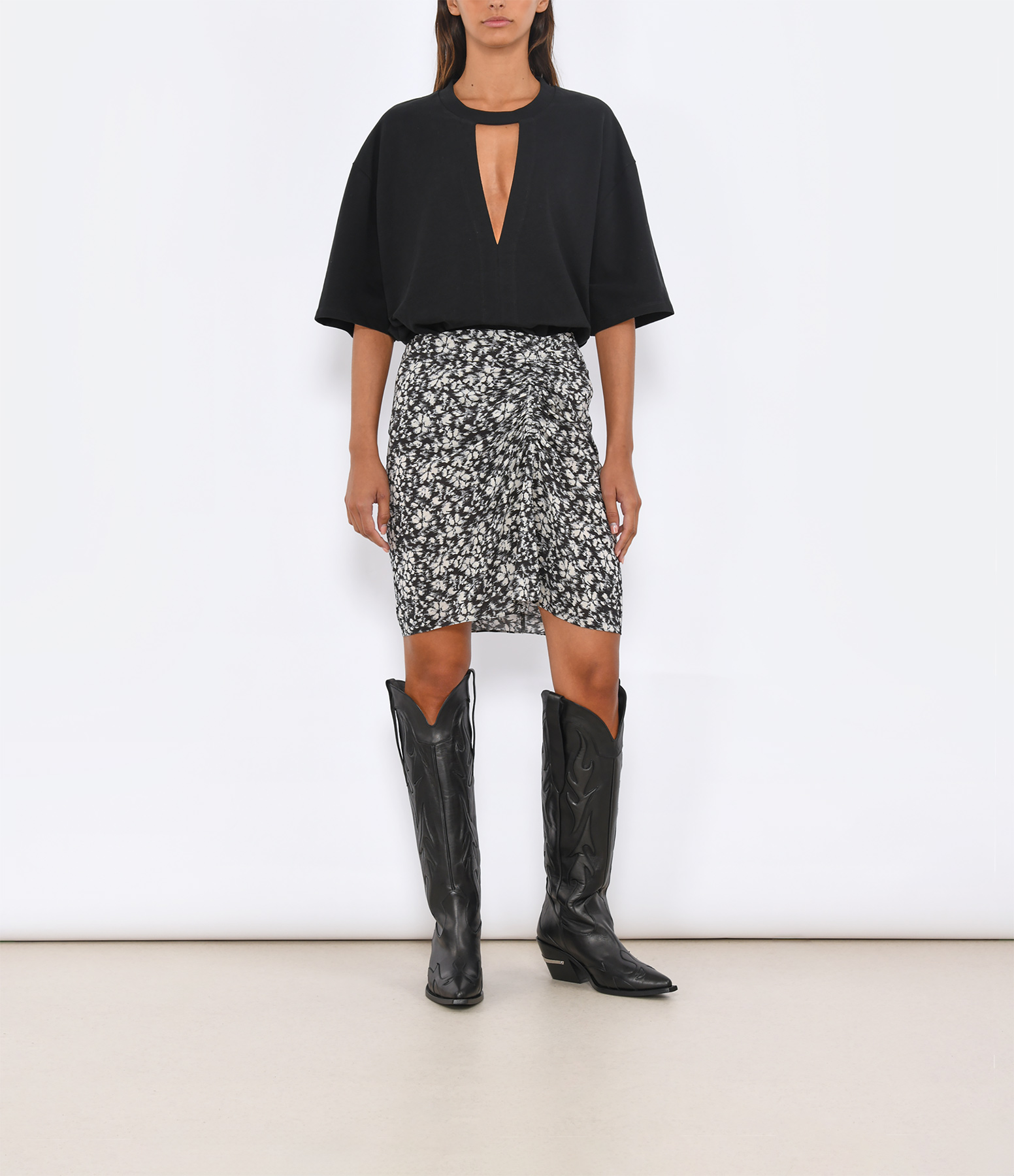 Angelica Black and White Skirt