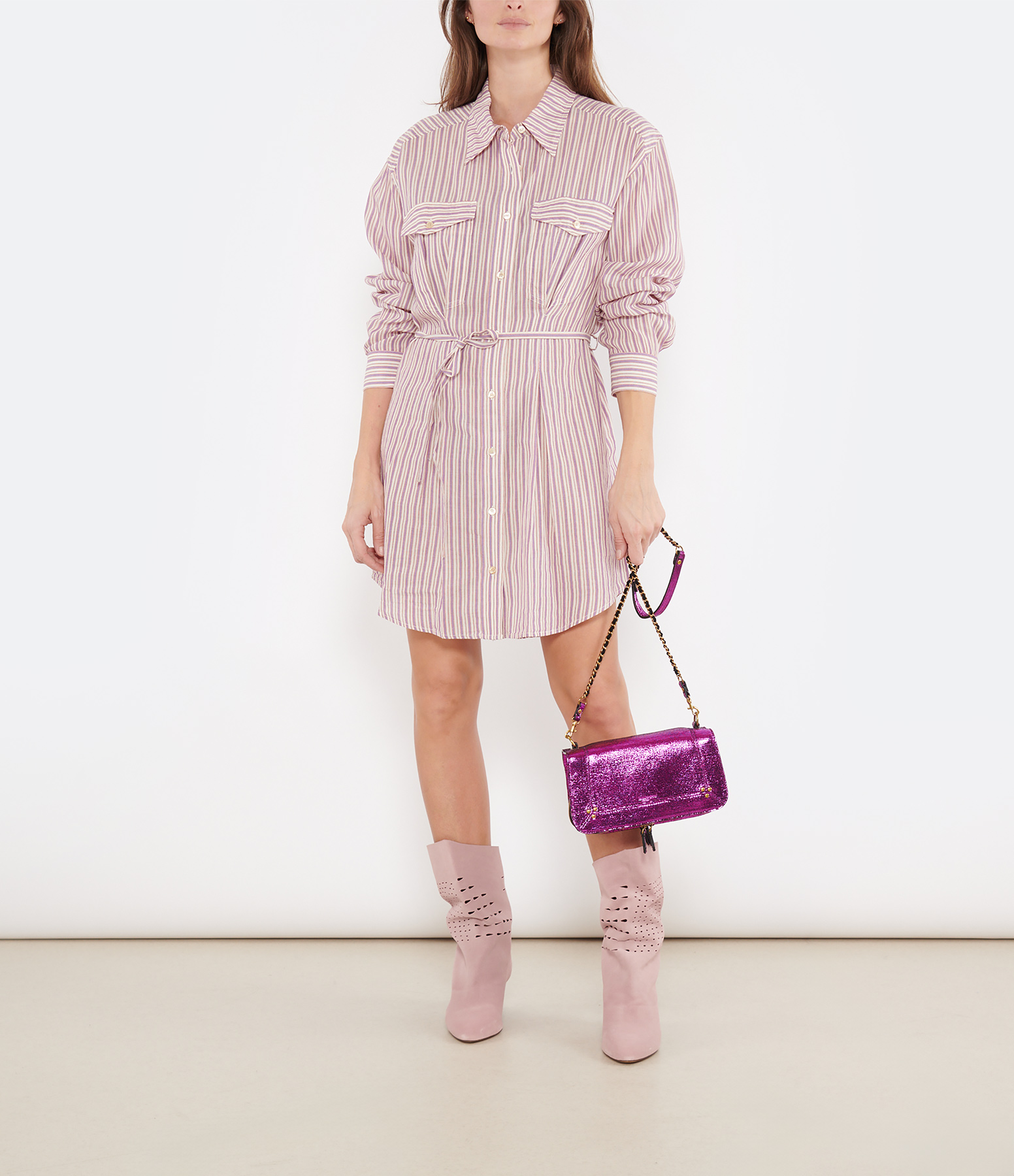 Liliane Lilac Cotton Tunic