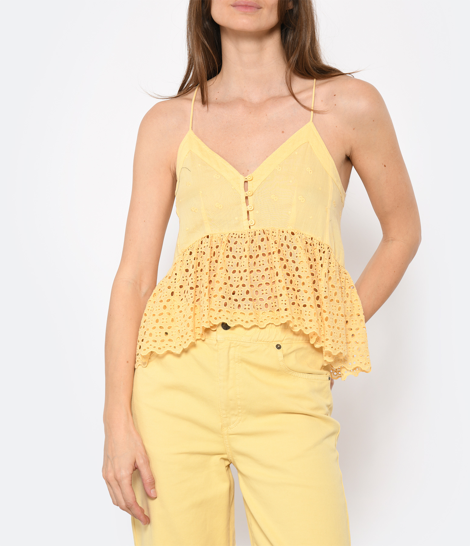 Sunlight Yellow Sogane Top