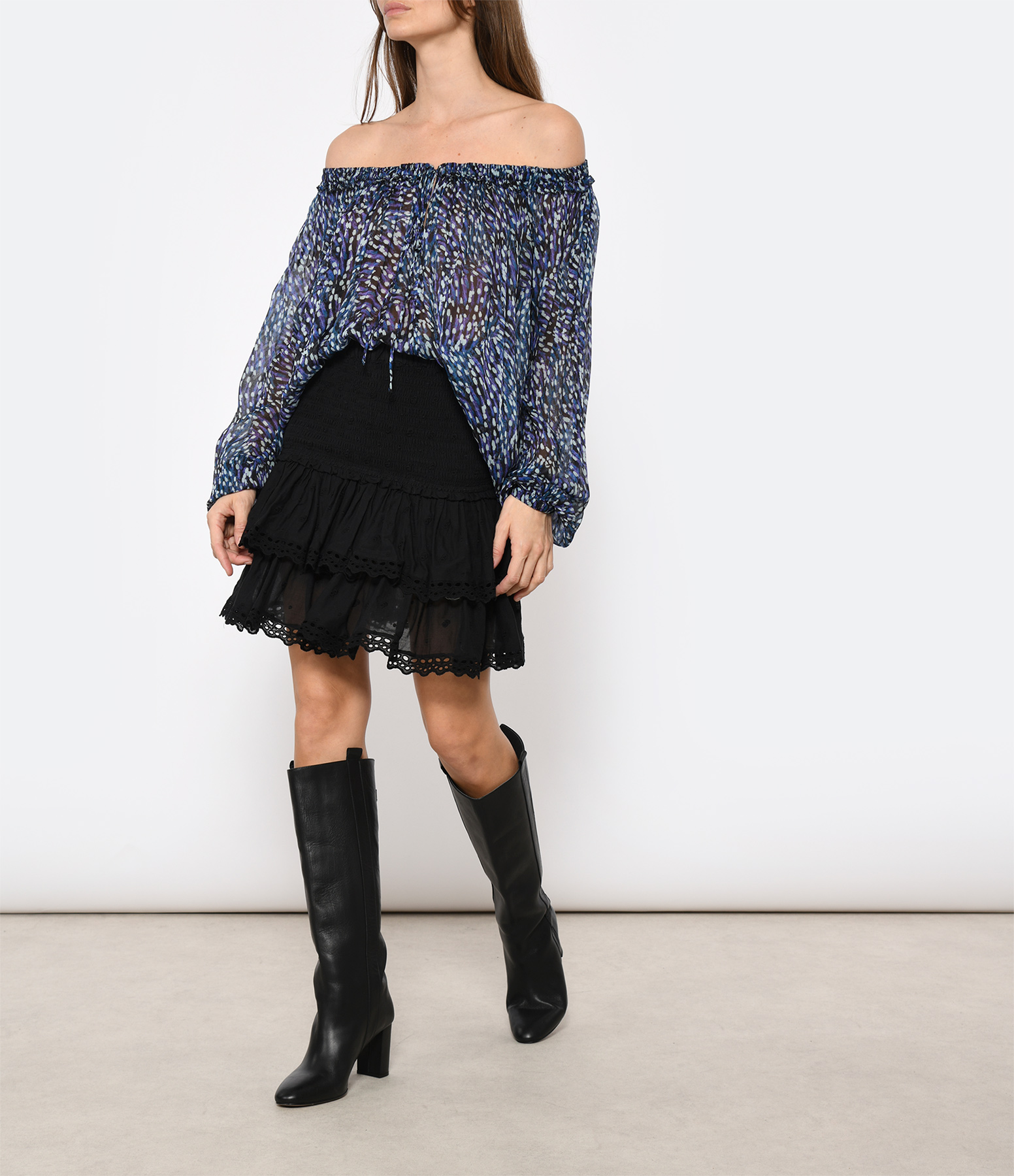 Tinaomi Black Short Skirt