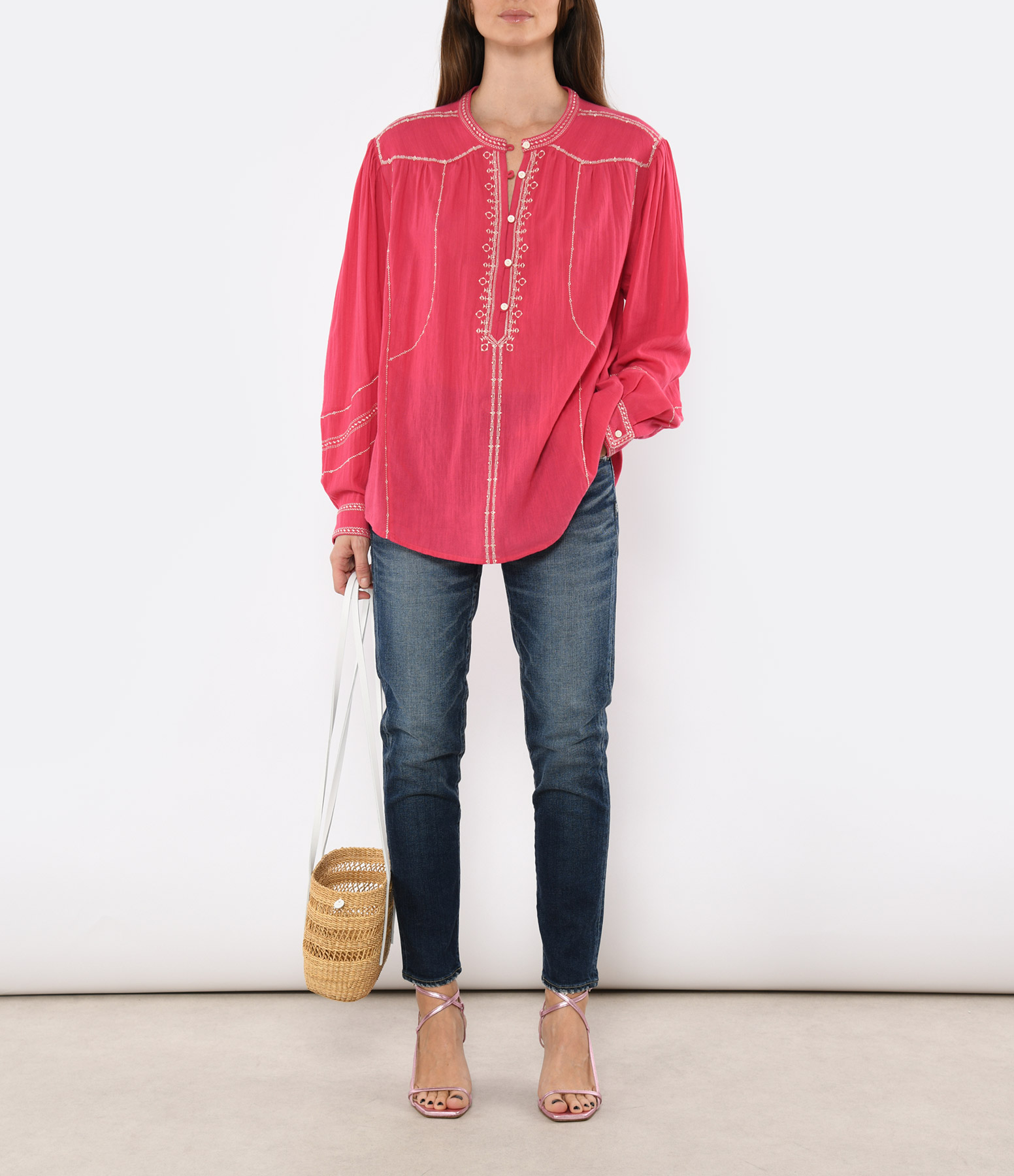Pelson Raspberry Blouse