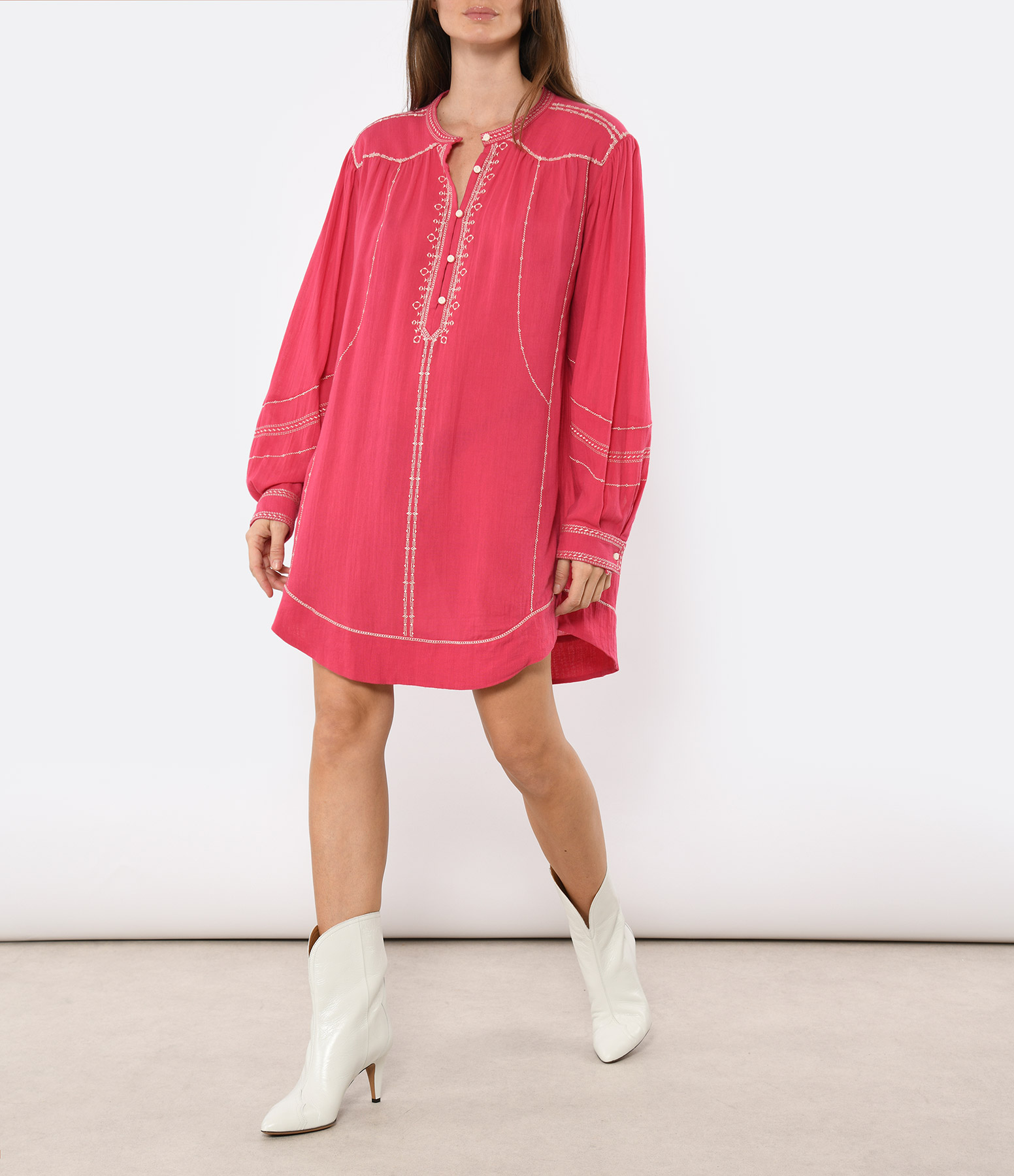 Pradel Raspberry Short Dress