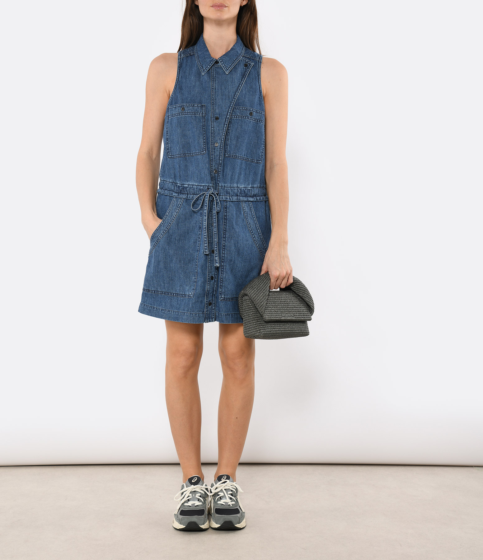 Ines Blue Short Dress