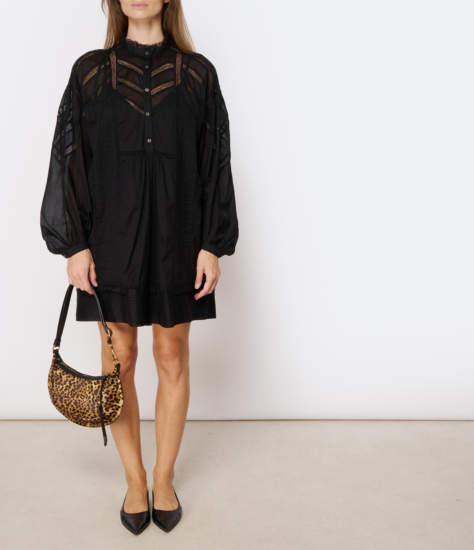 Galia Short Dress – Black