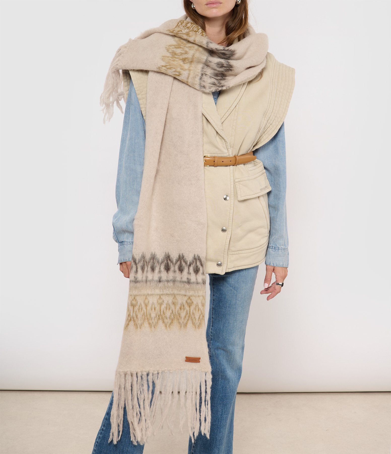 Dayna Khaki Scarf
