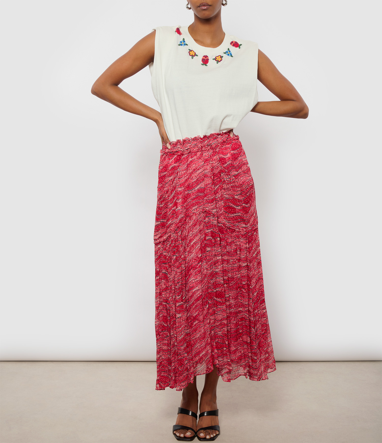 Veronique Red Skirt