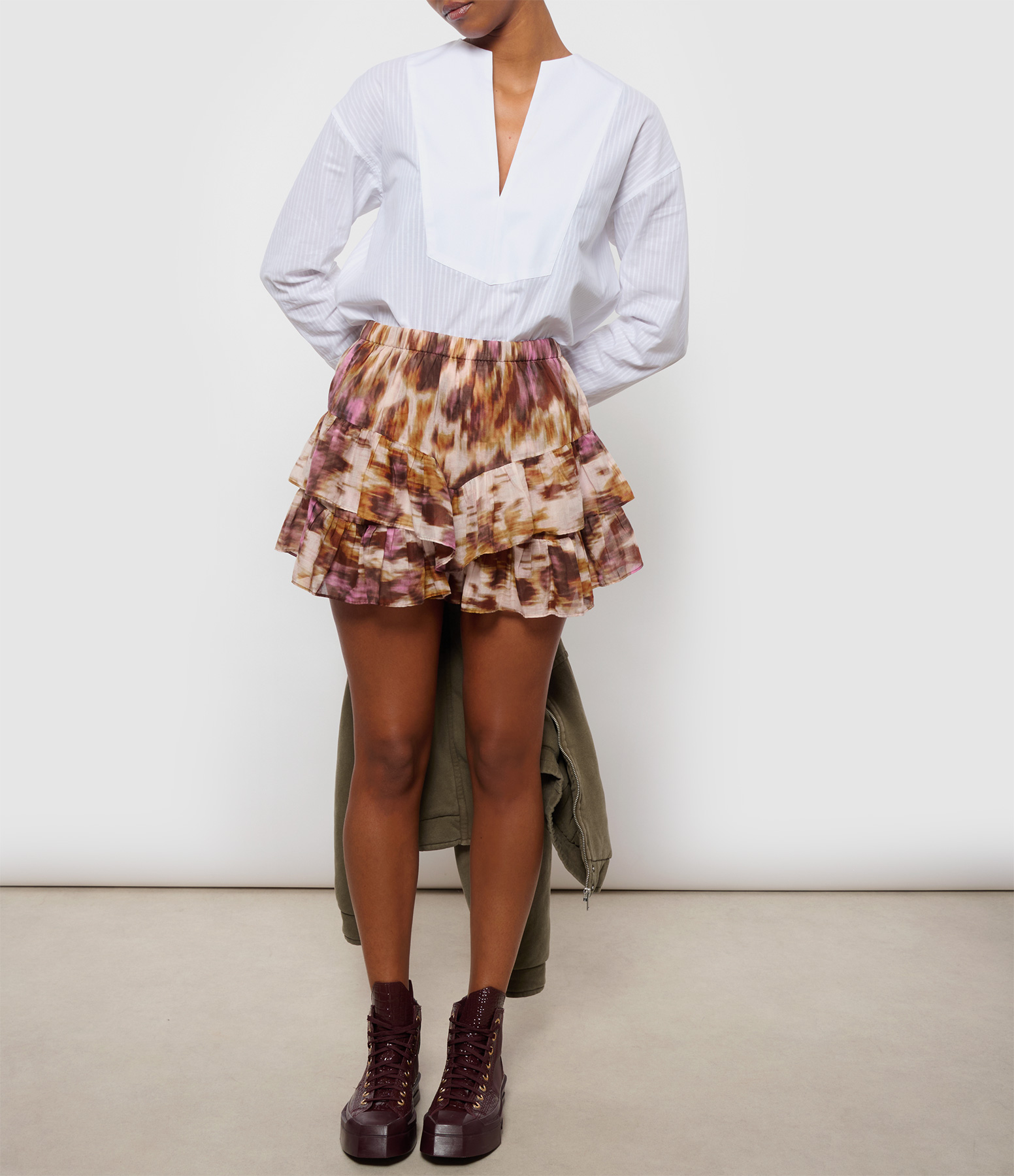 Jocadia Skirt-Shorts, Ecru/Ochre