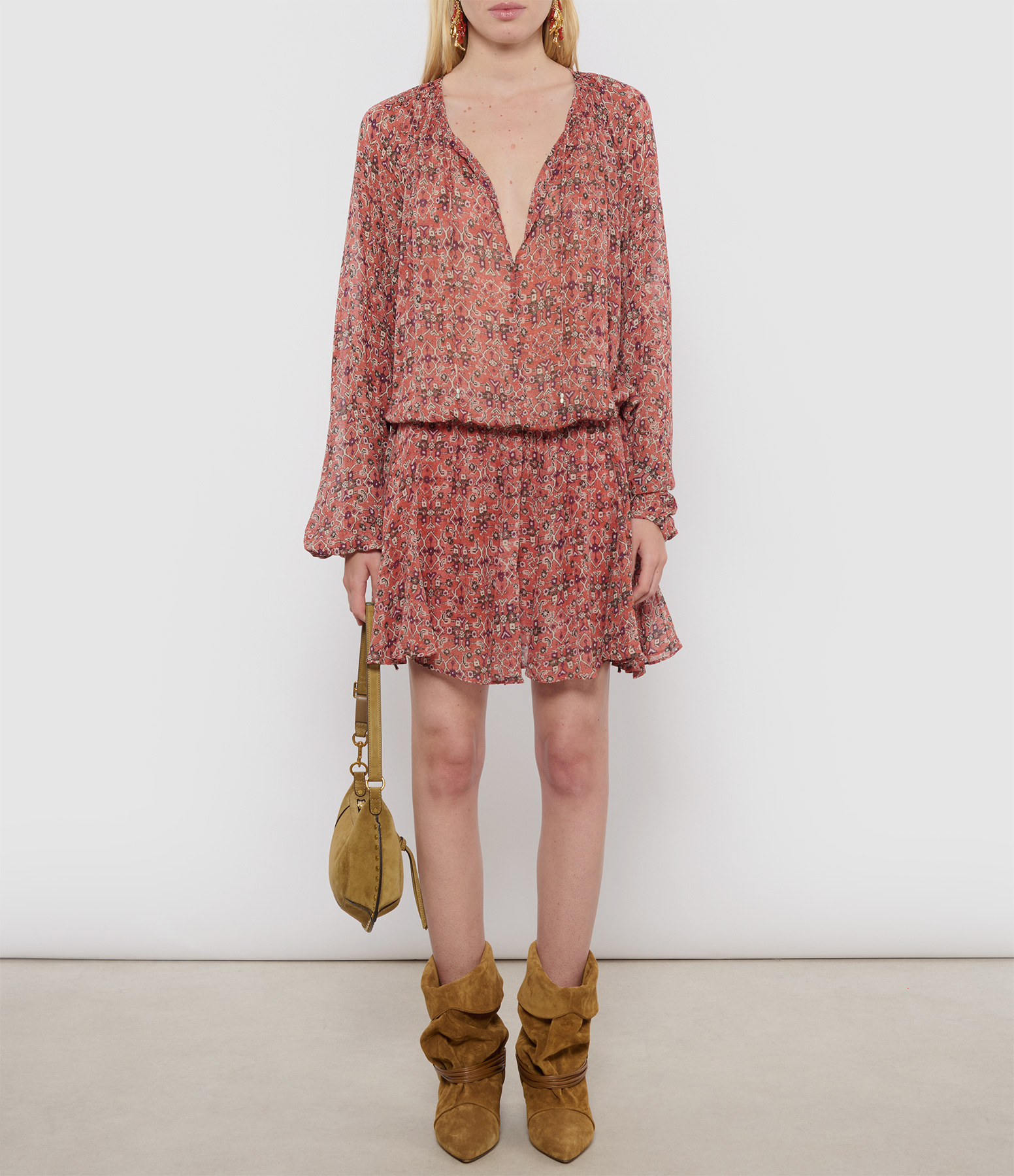 Bess Rust-Coloured Dress