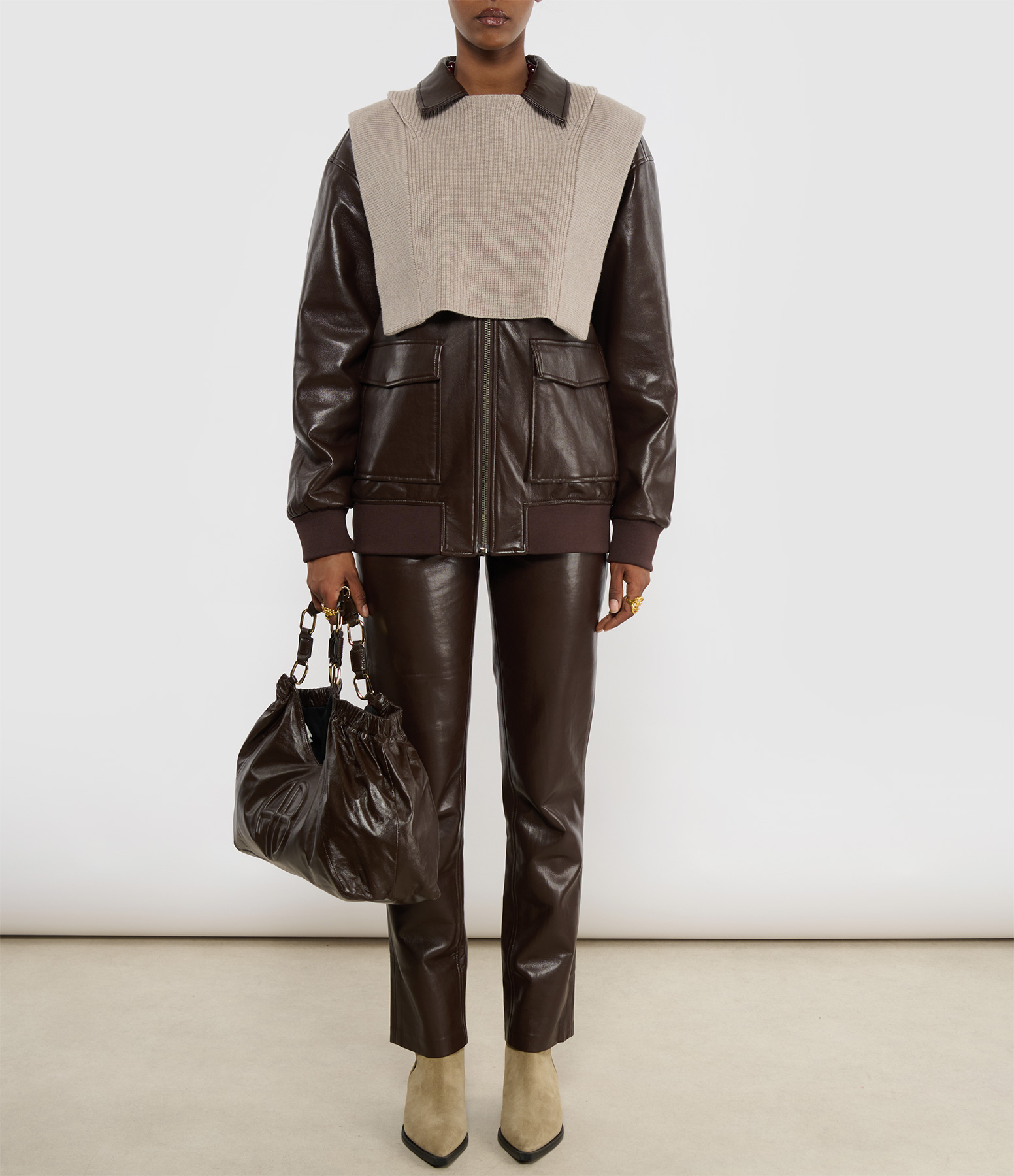 Ginny Beige Bib
