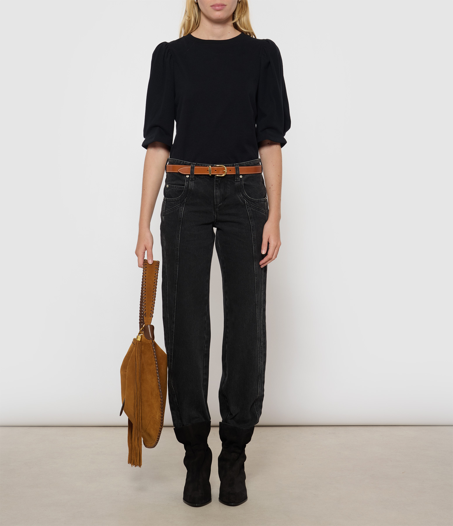 Jaylis Faded Black Trousers