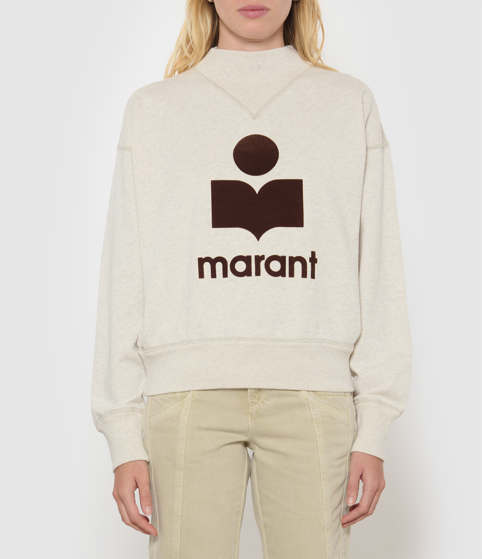 Moby Ecru Brown Sweatshirt