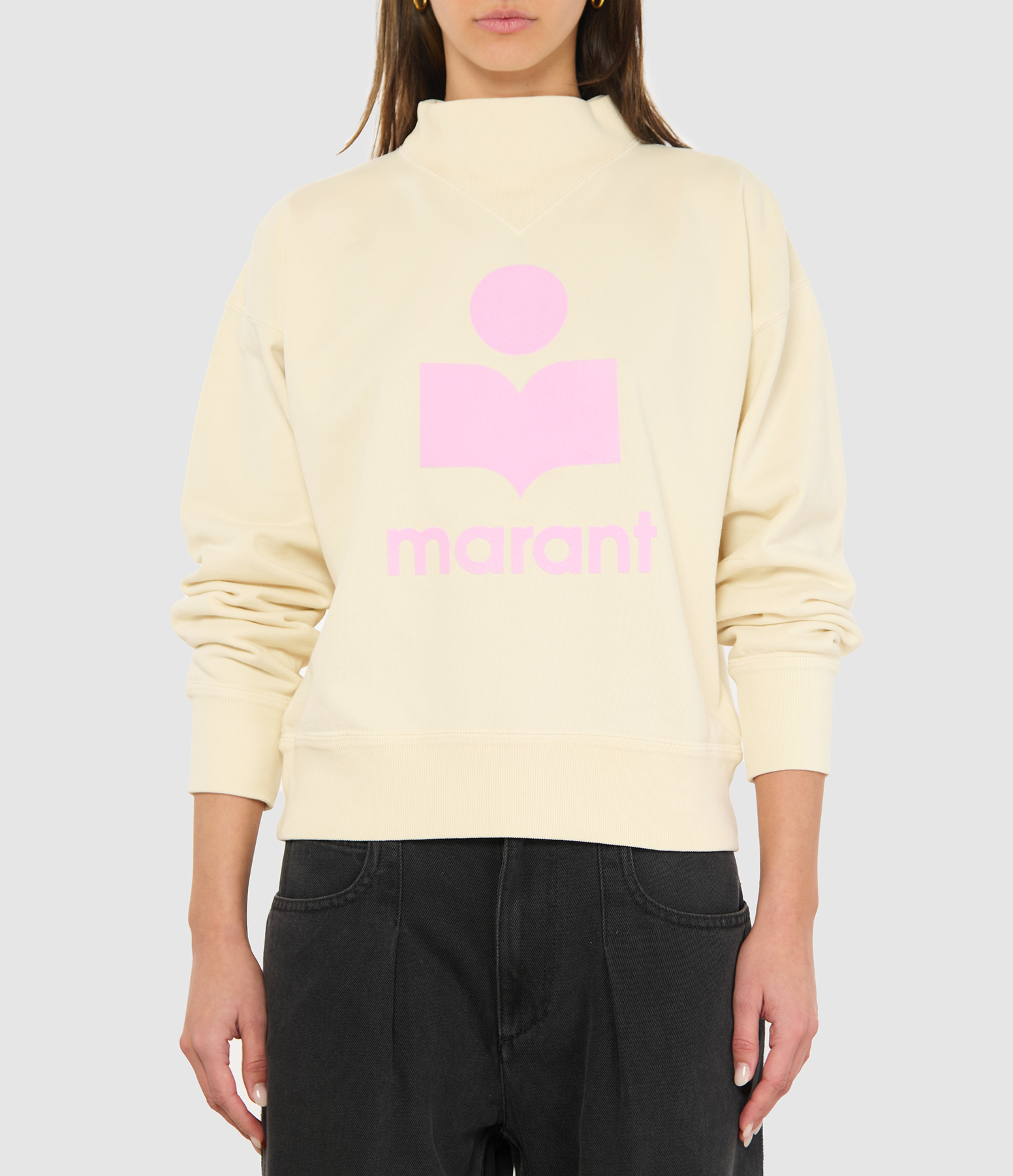 Moby Ecru Pink Sweatshirt