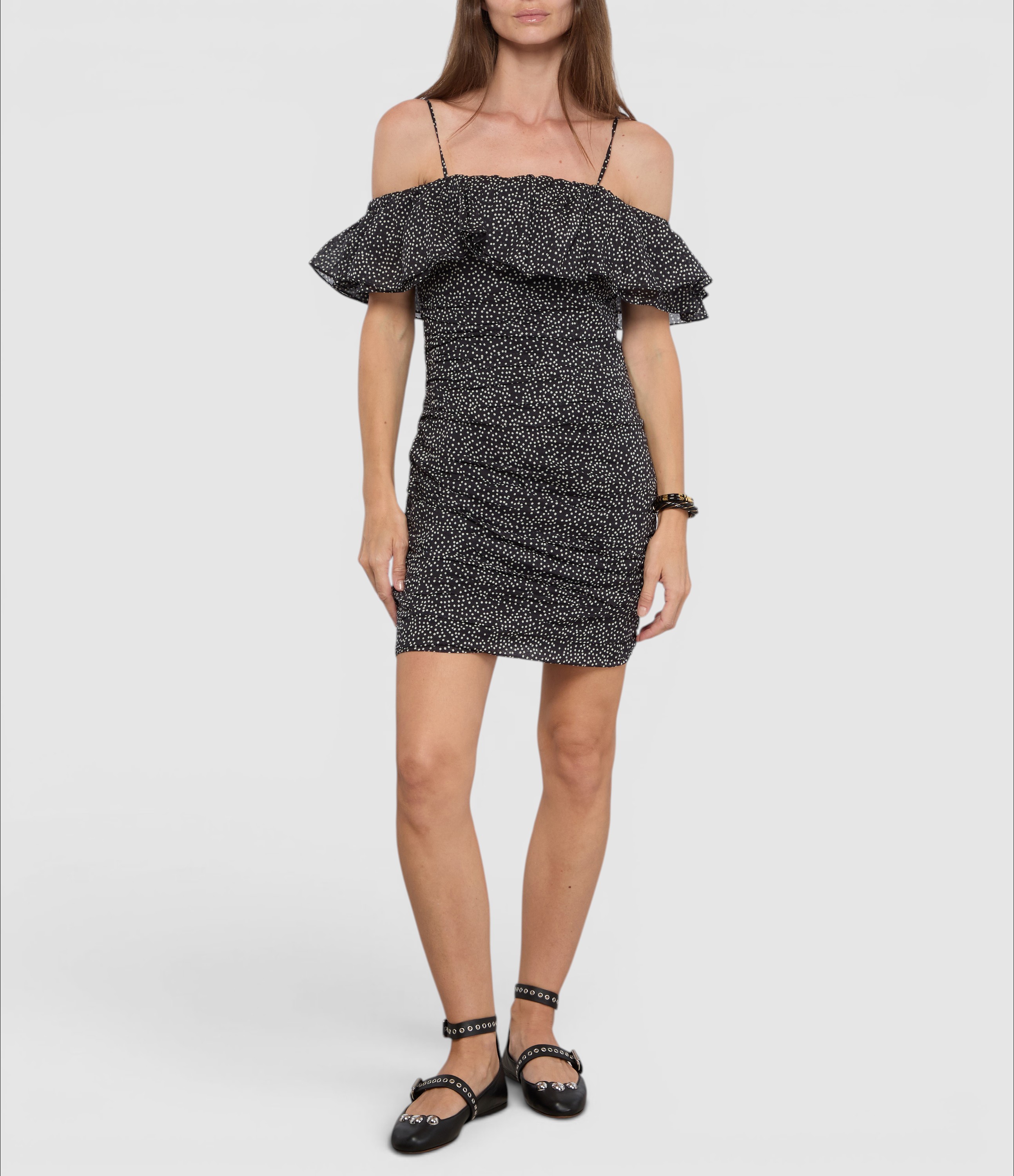 Davilia Black Ecru Dress