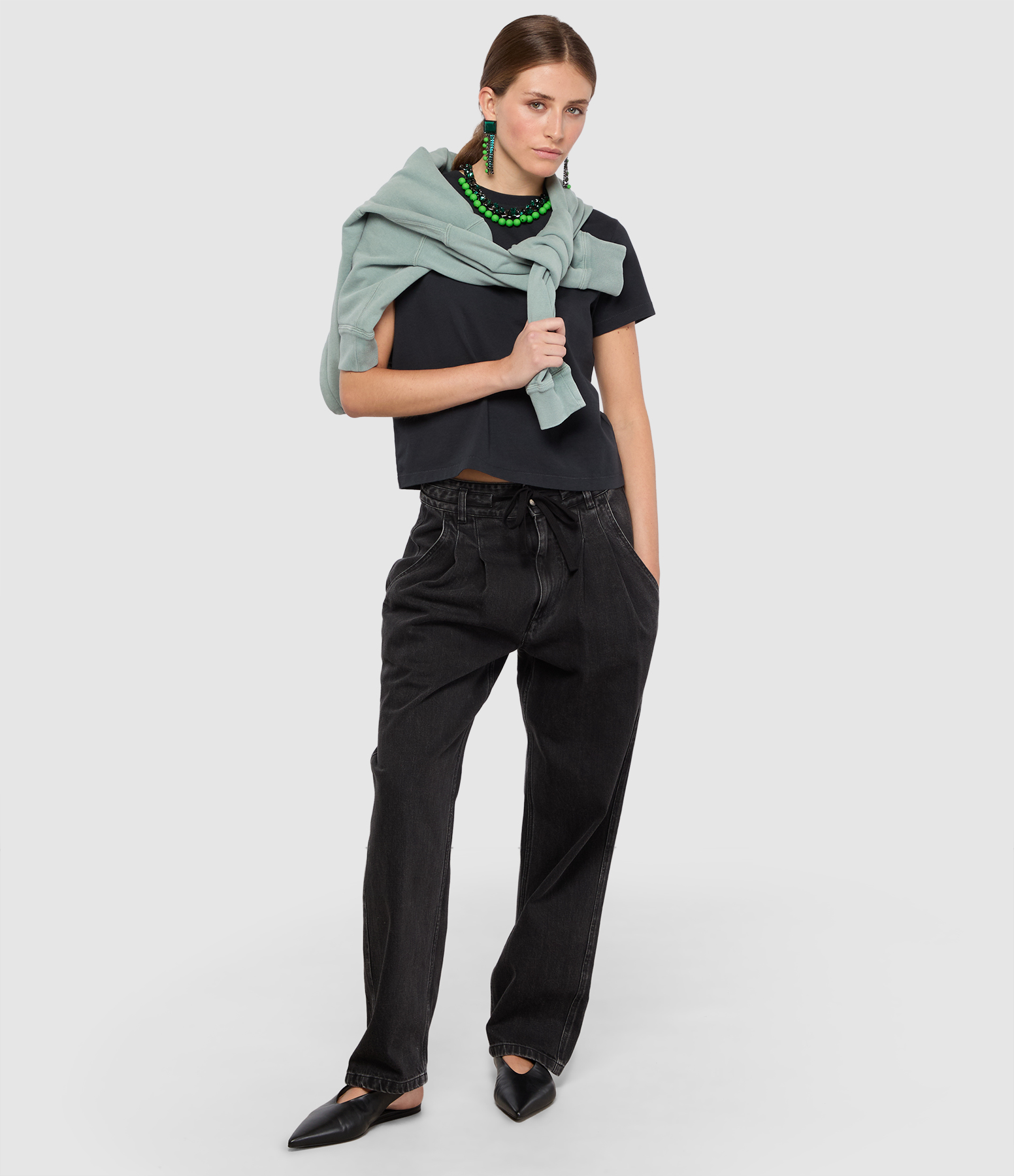 Ilsa Faded Black Trousers