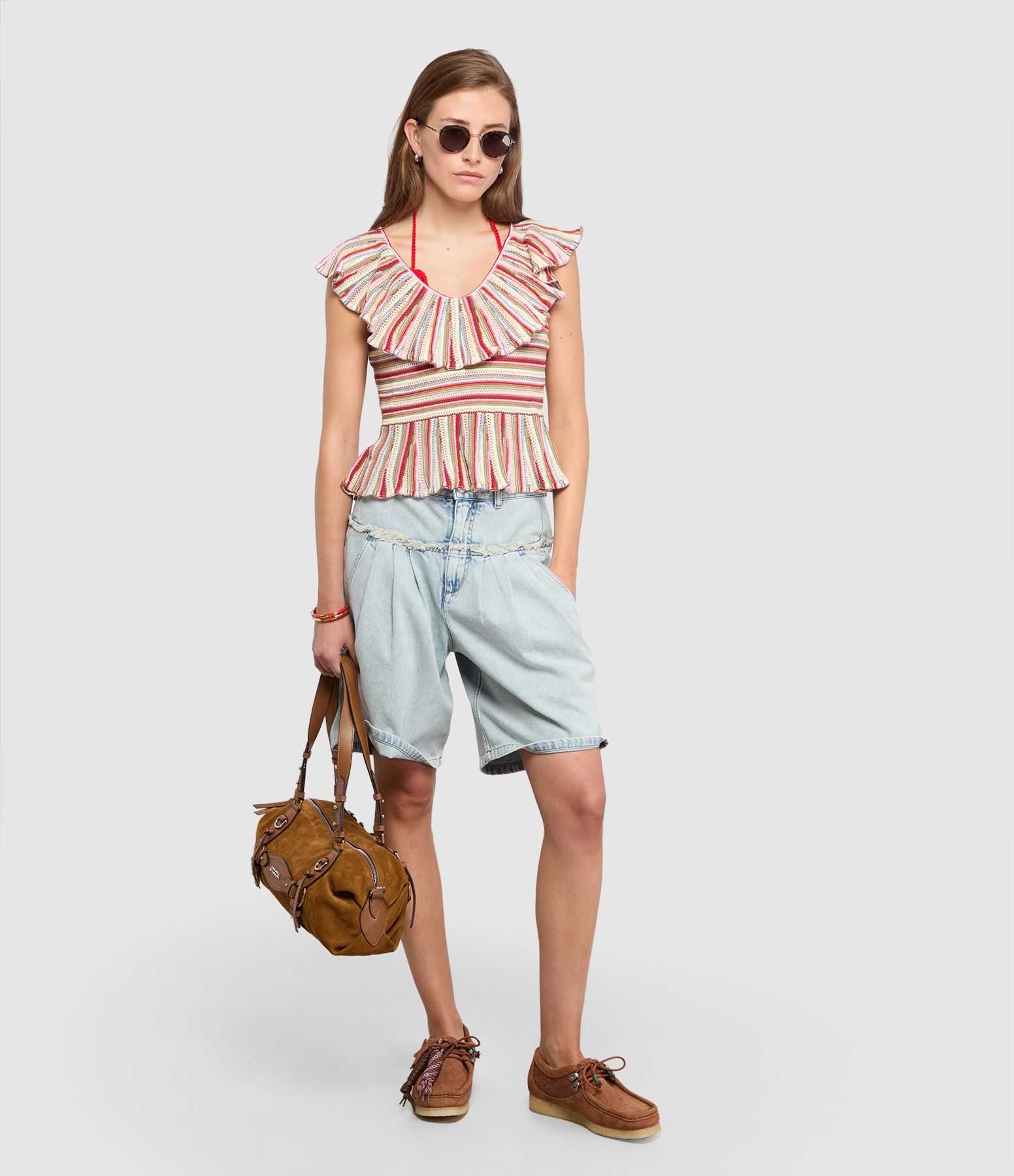 Iselle Light Blue Shorts