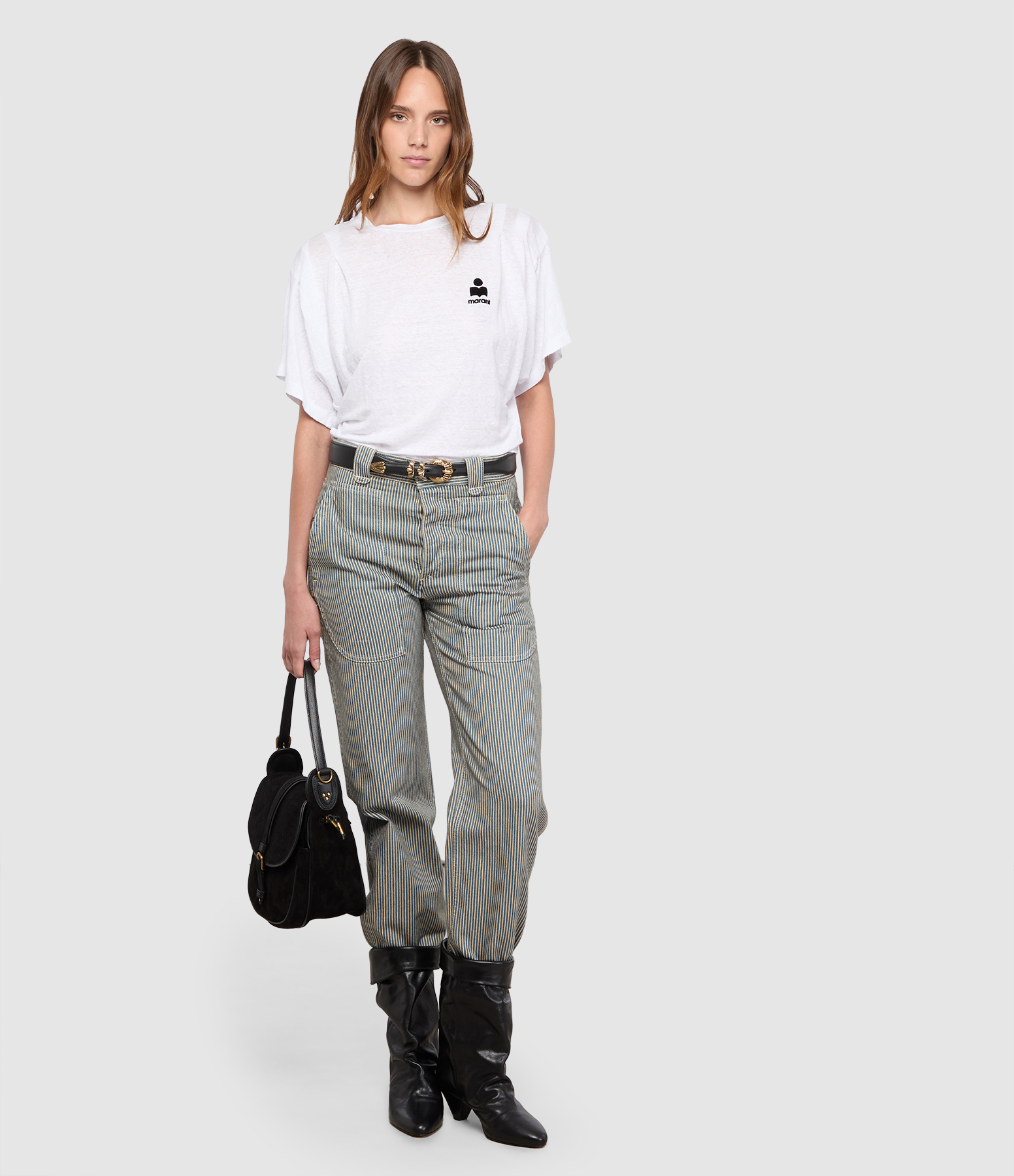 Ermina Blue White Trousers