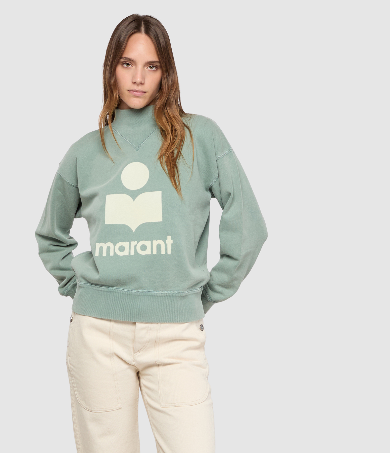 Moby Sage Ecru Sweatshirt