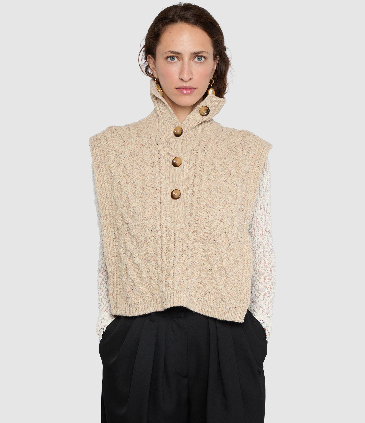 Kara Beige Scarf