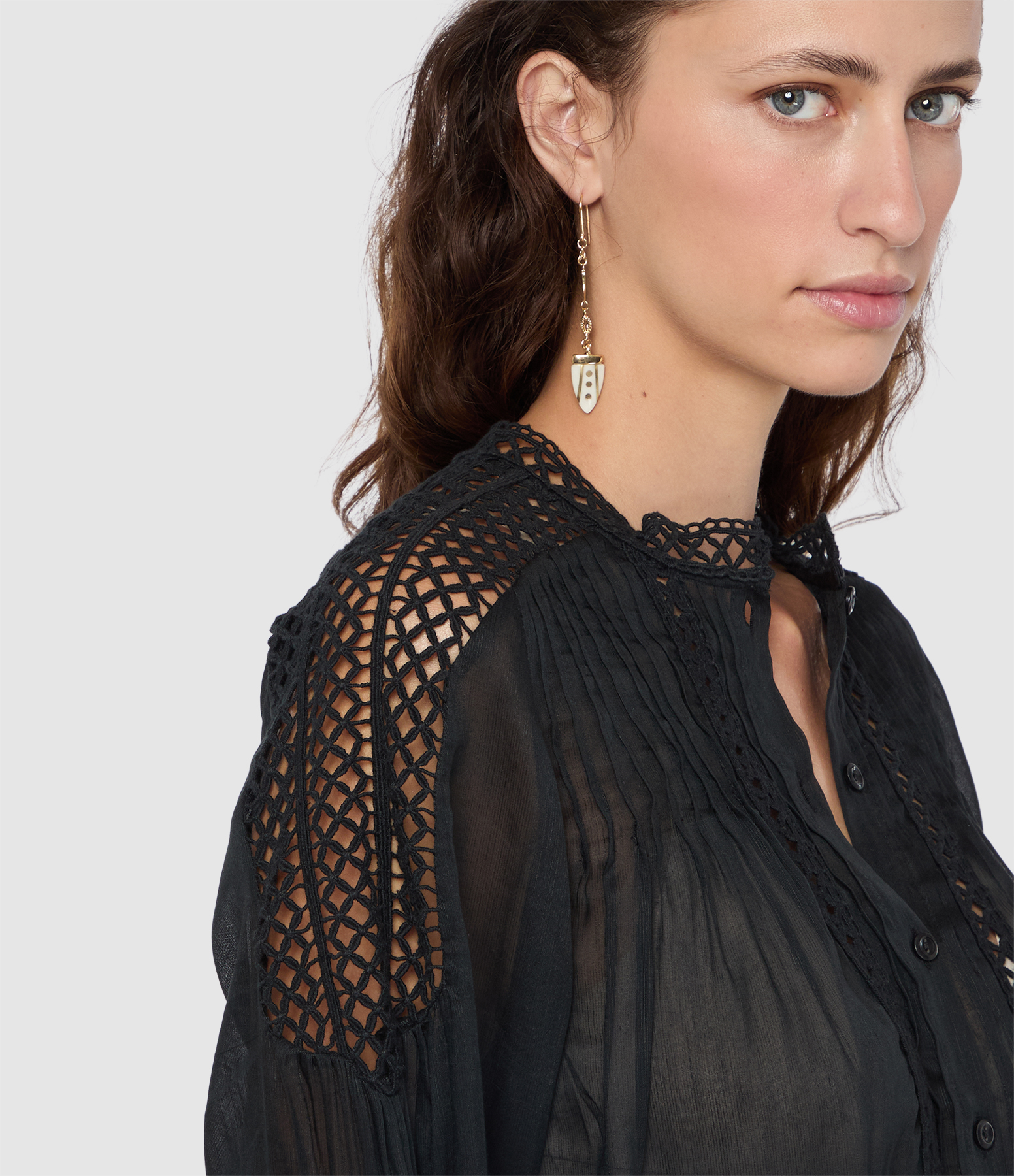 Black Polda Top