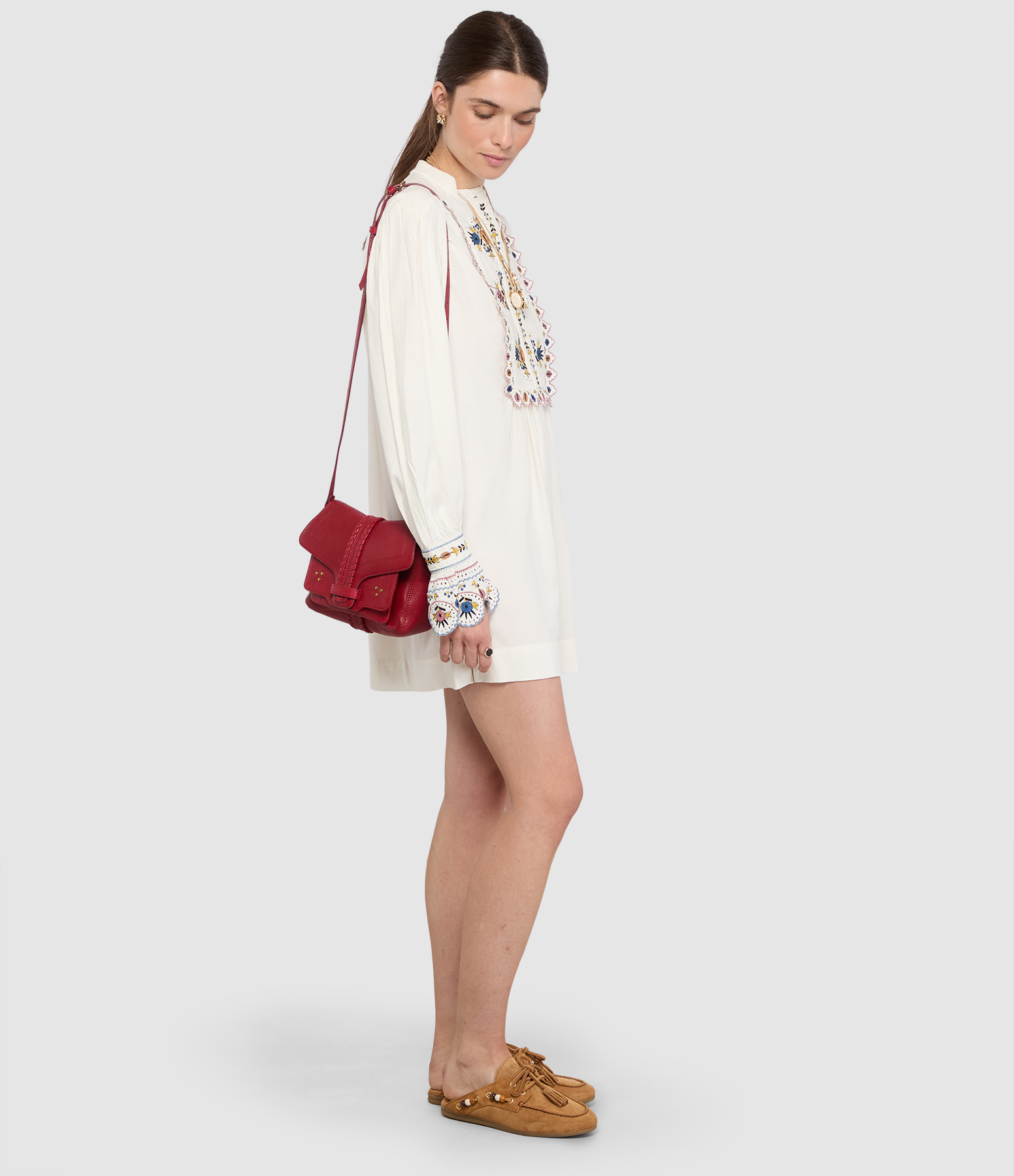 Merva Dress in Ecru