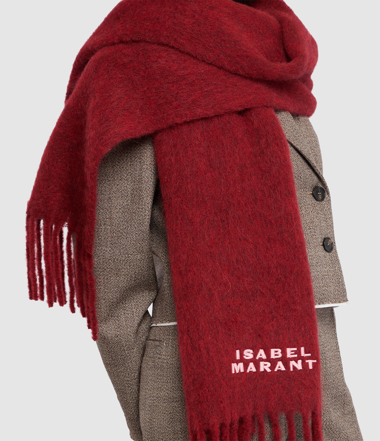 Firny Burgundy Scarf