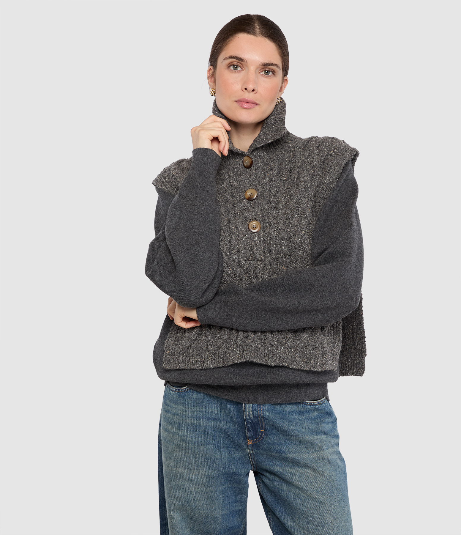 Kara Grey Scarf