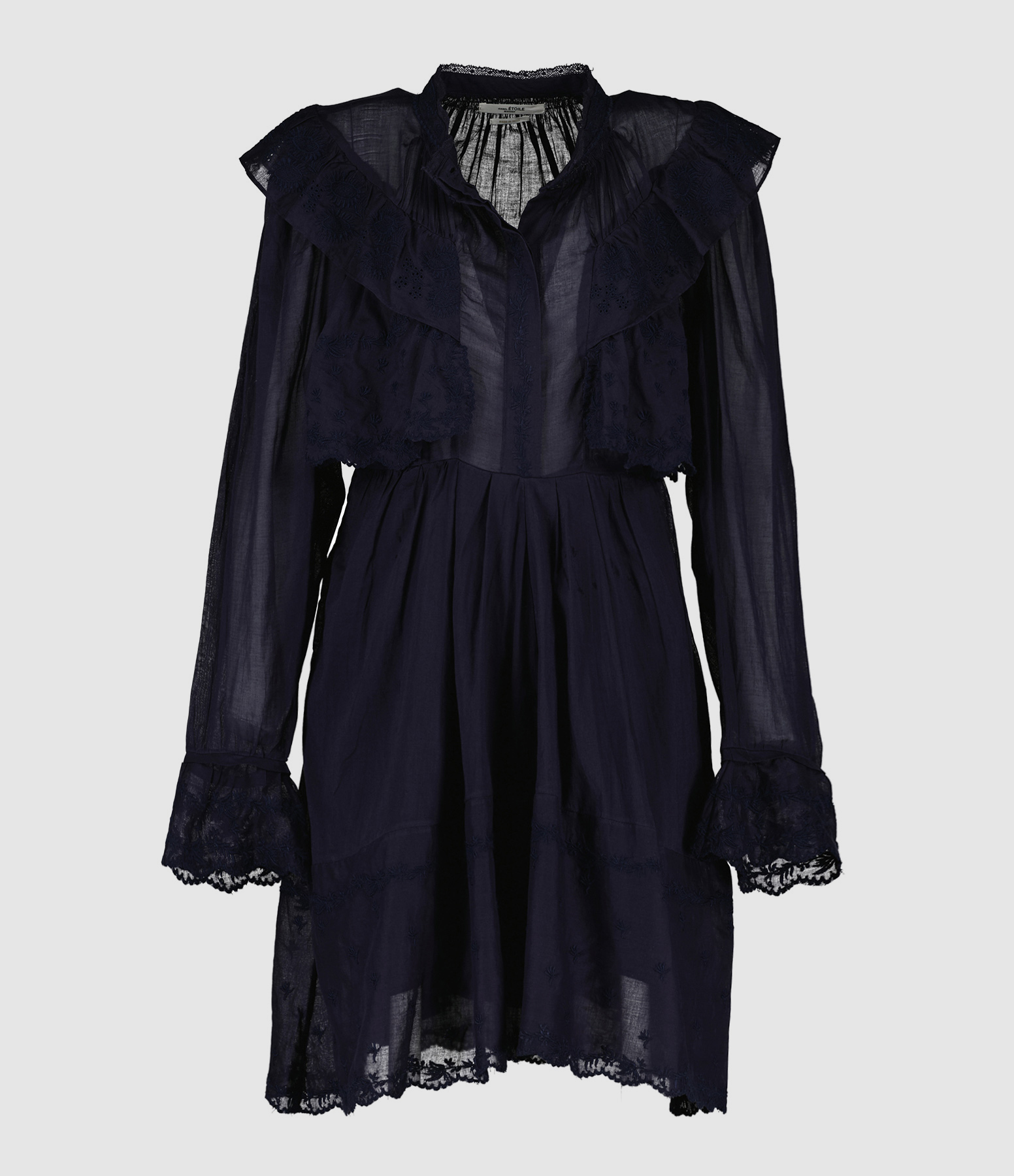 Limpeza Dress – Lace and Cotton, Midnight Blue