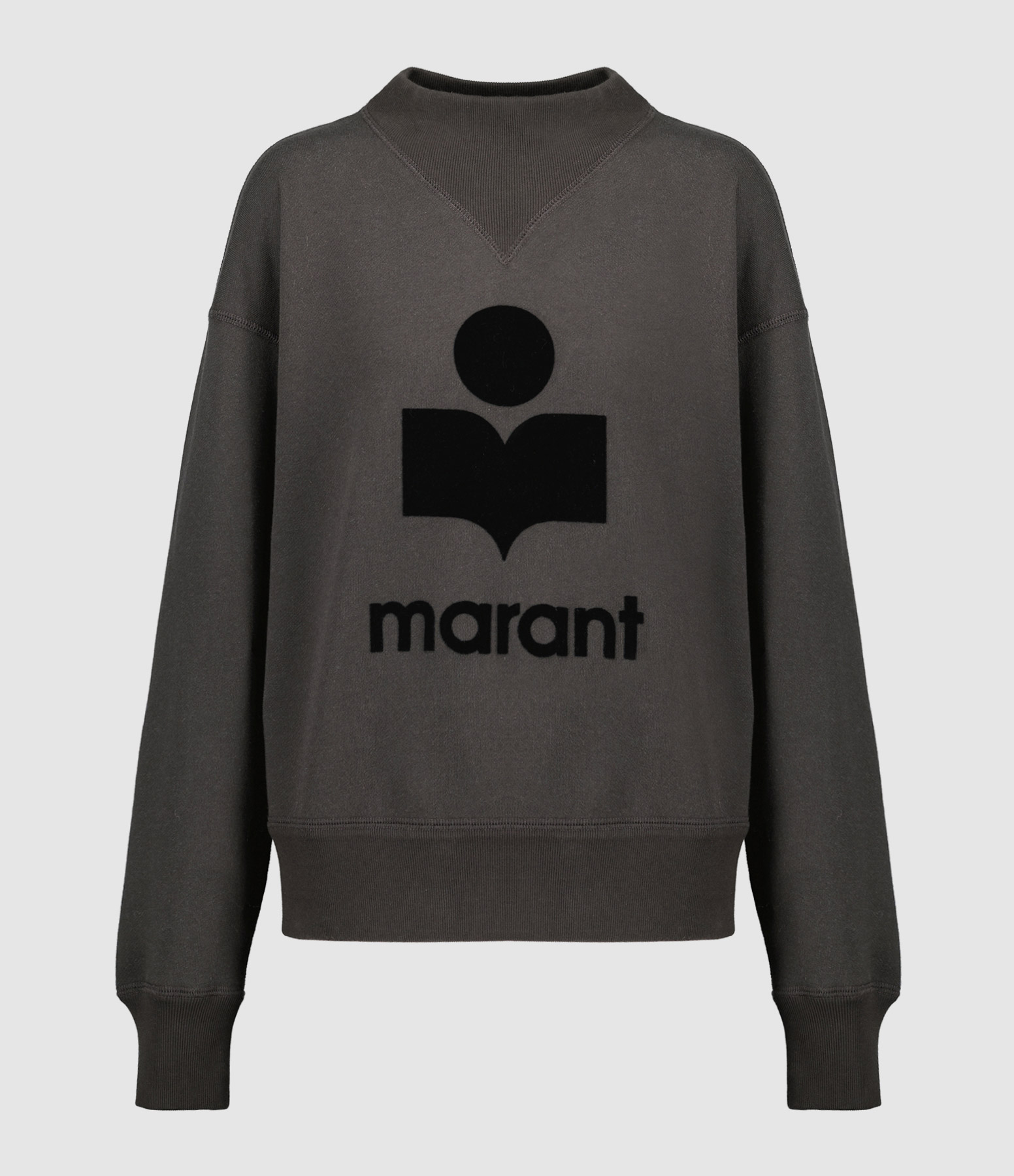 Moby Black Faded Cotton Sweatshirt