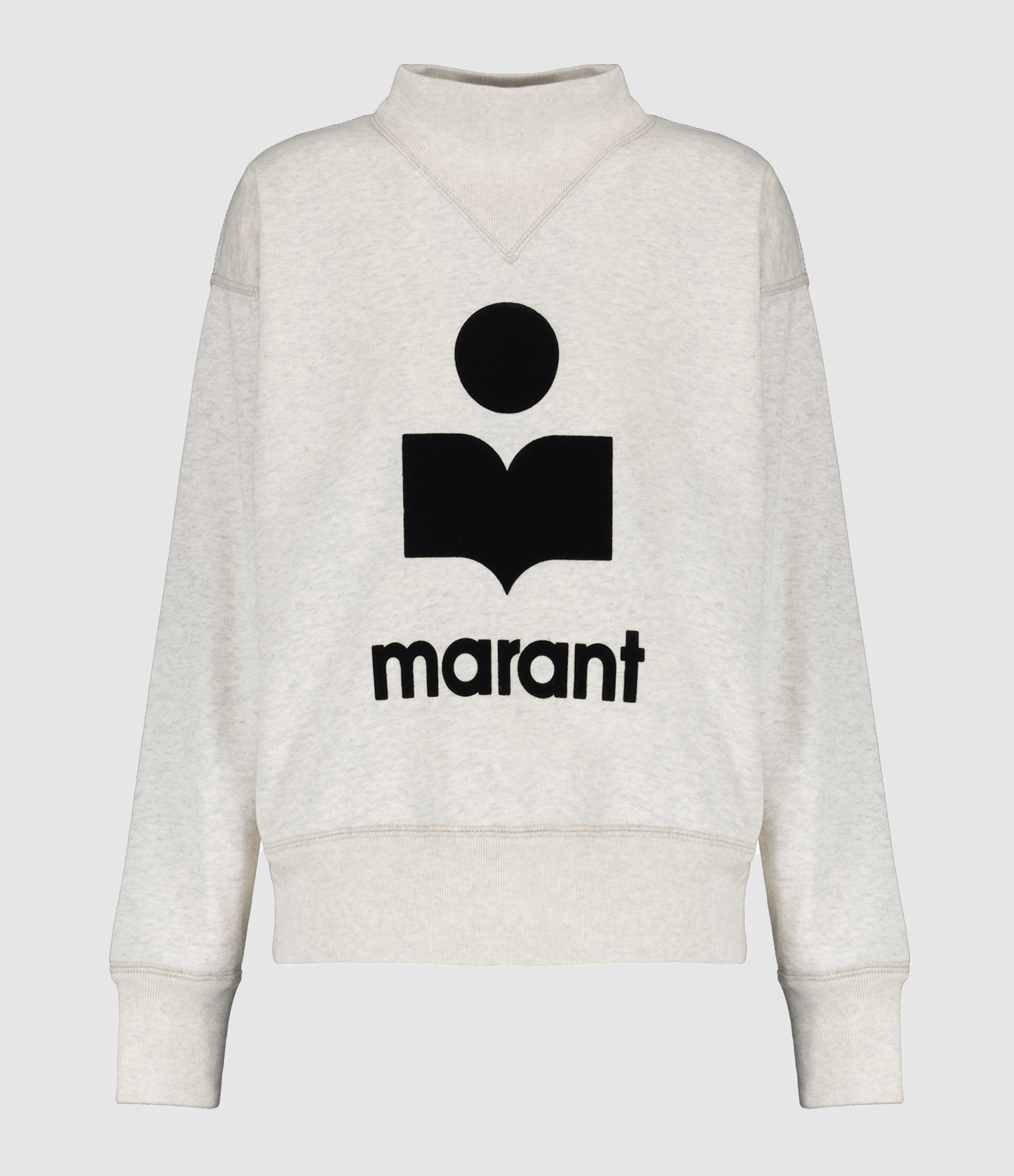 Moby Ecru Cotton Sweatshirt