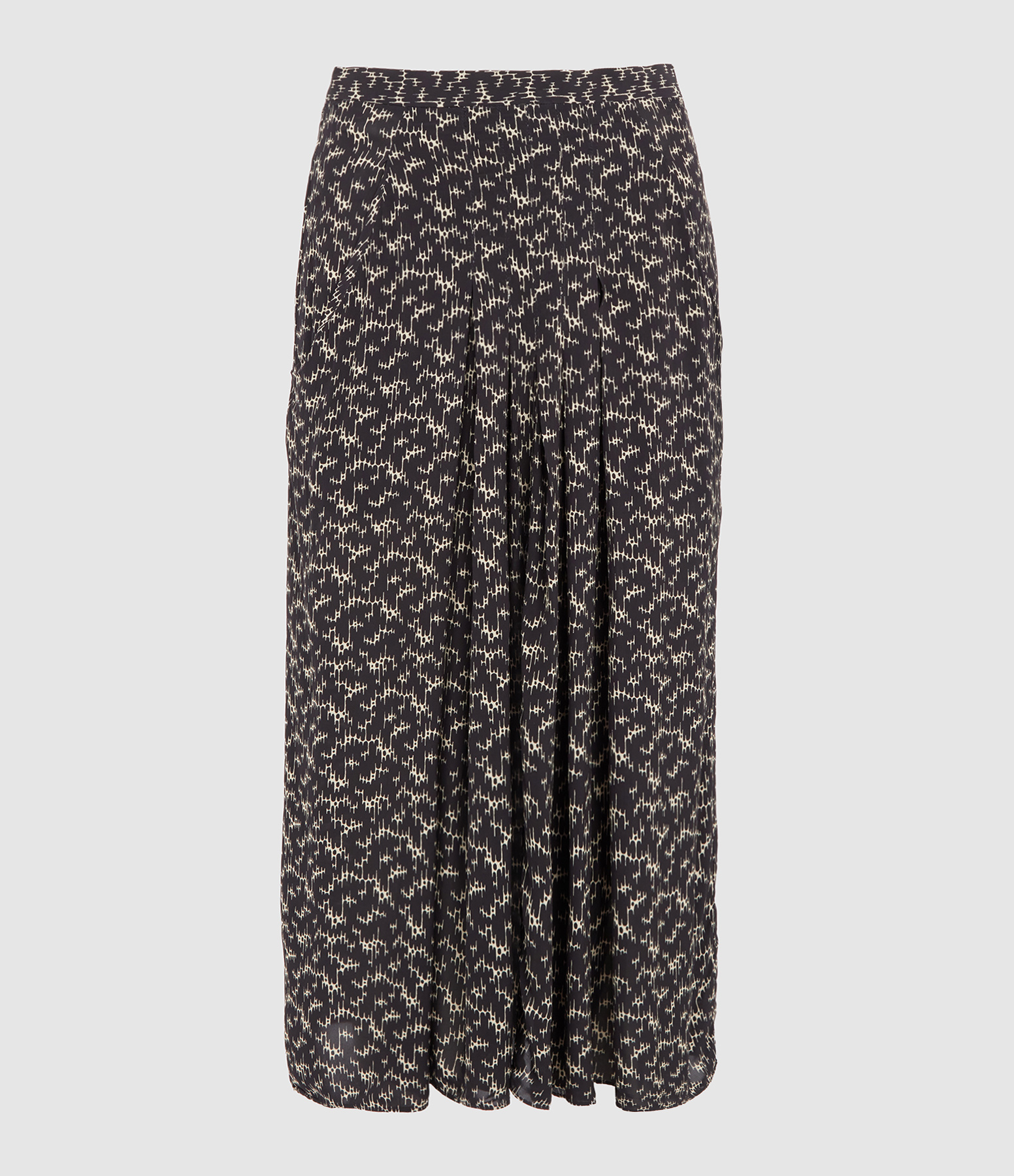 Eolia Black Midi Skirt