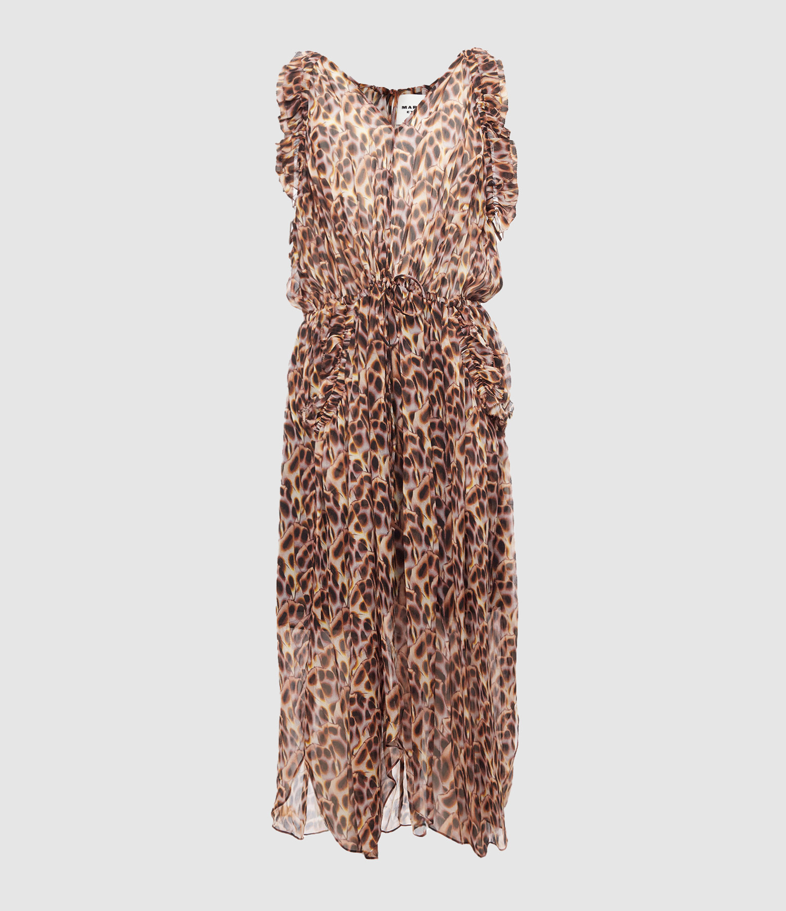 Fadelo Ochre Maxi Dress
