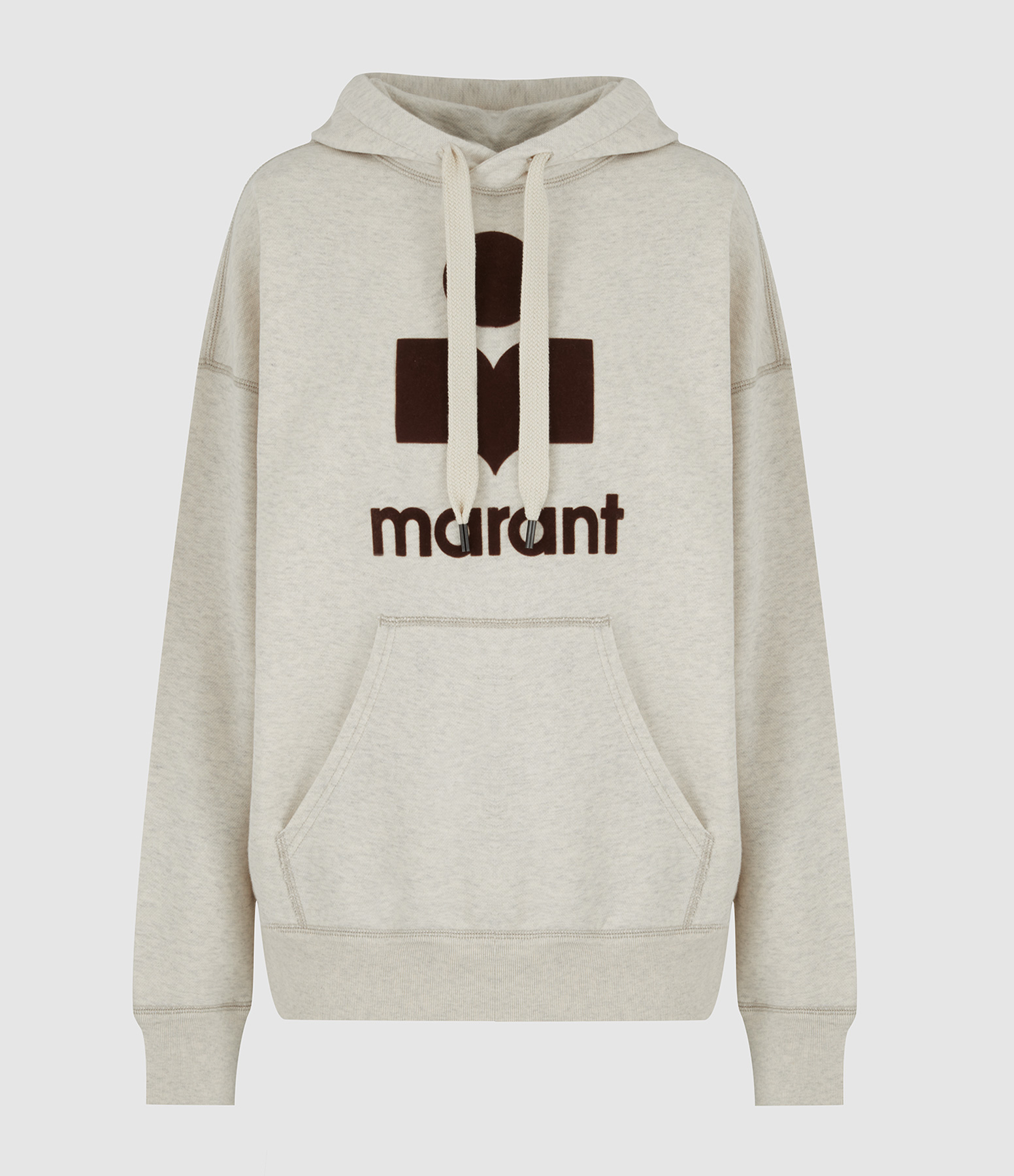 Mansel Sweatshirt, Ecru and Brown