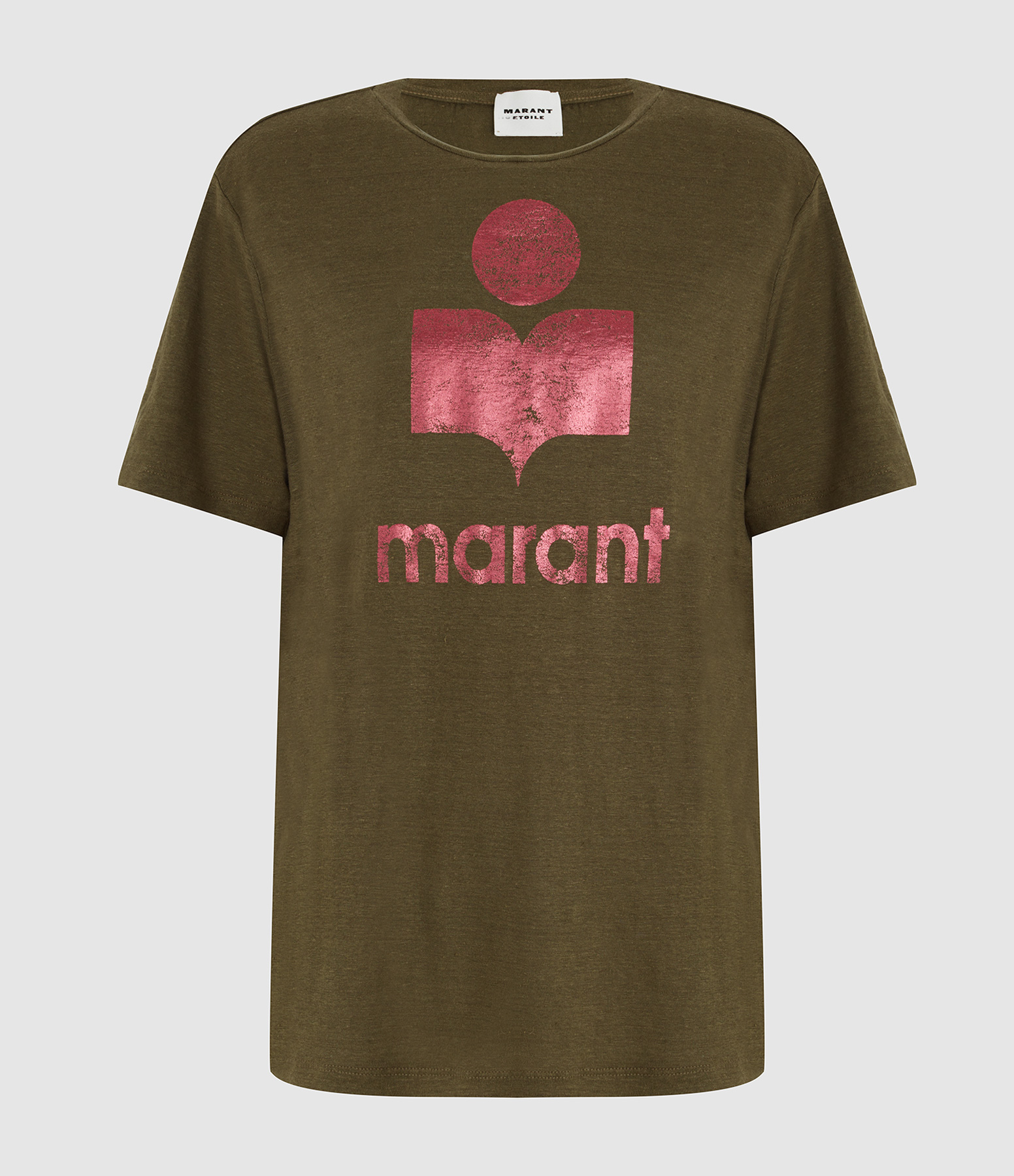Zewel Khaki Pink T-shirt