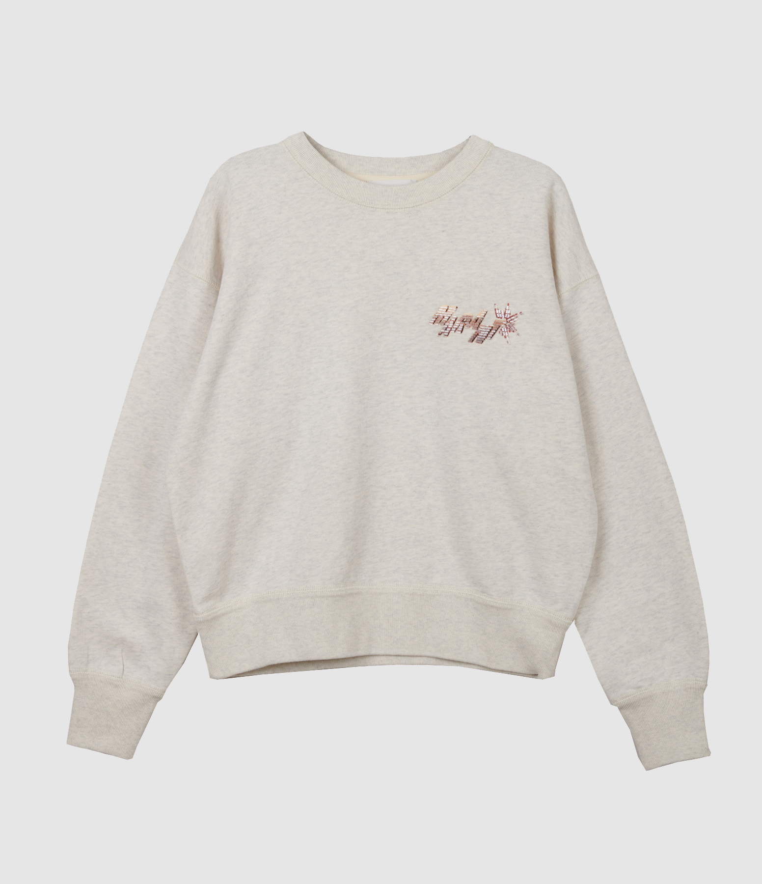 Mobyli Ecru Sweatshirt, Festive Collection