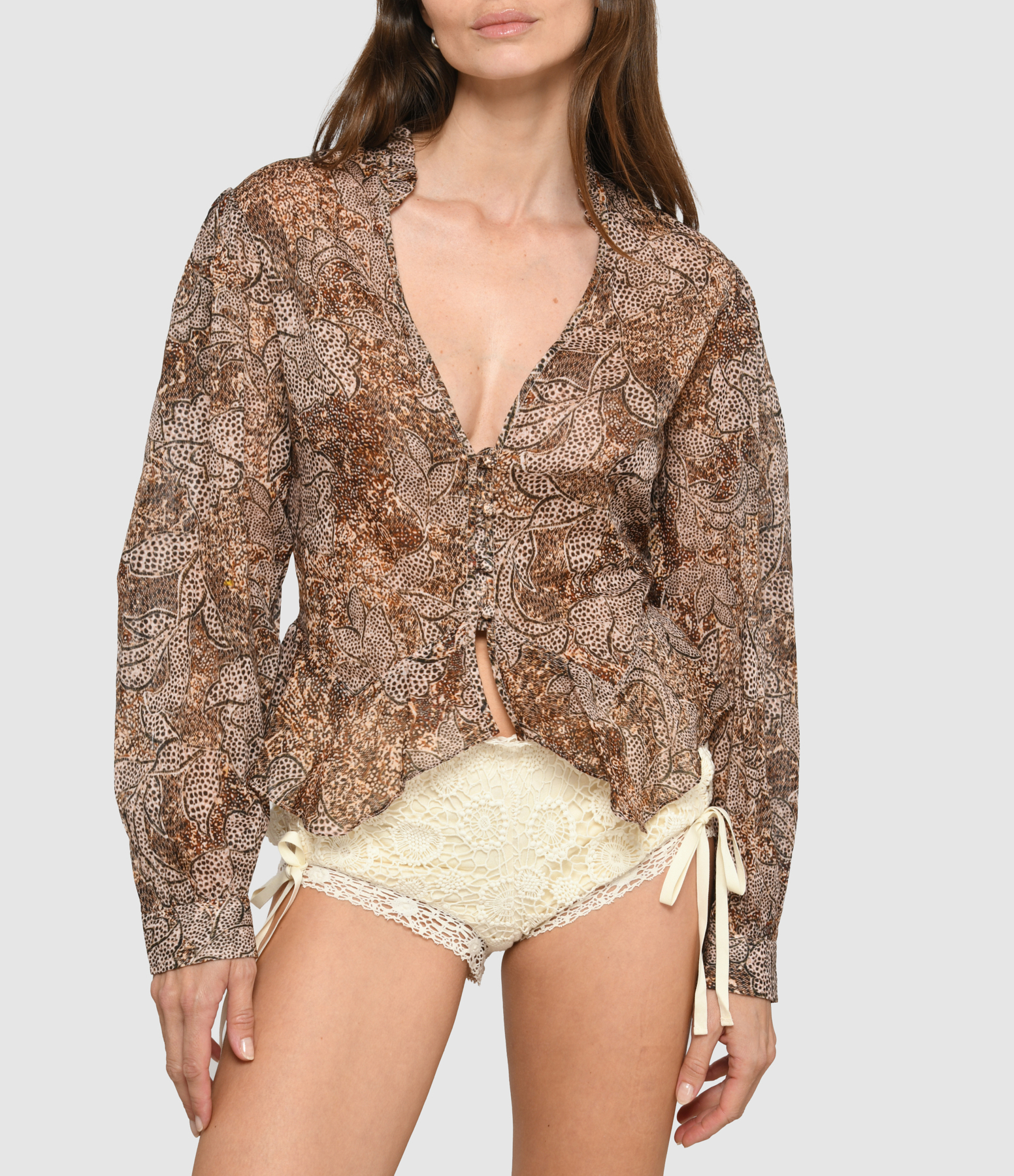 Celeny Ochre Blouse